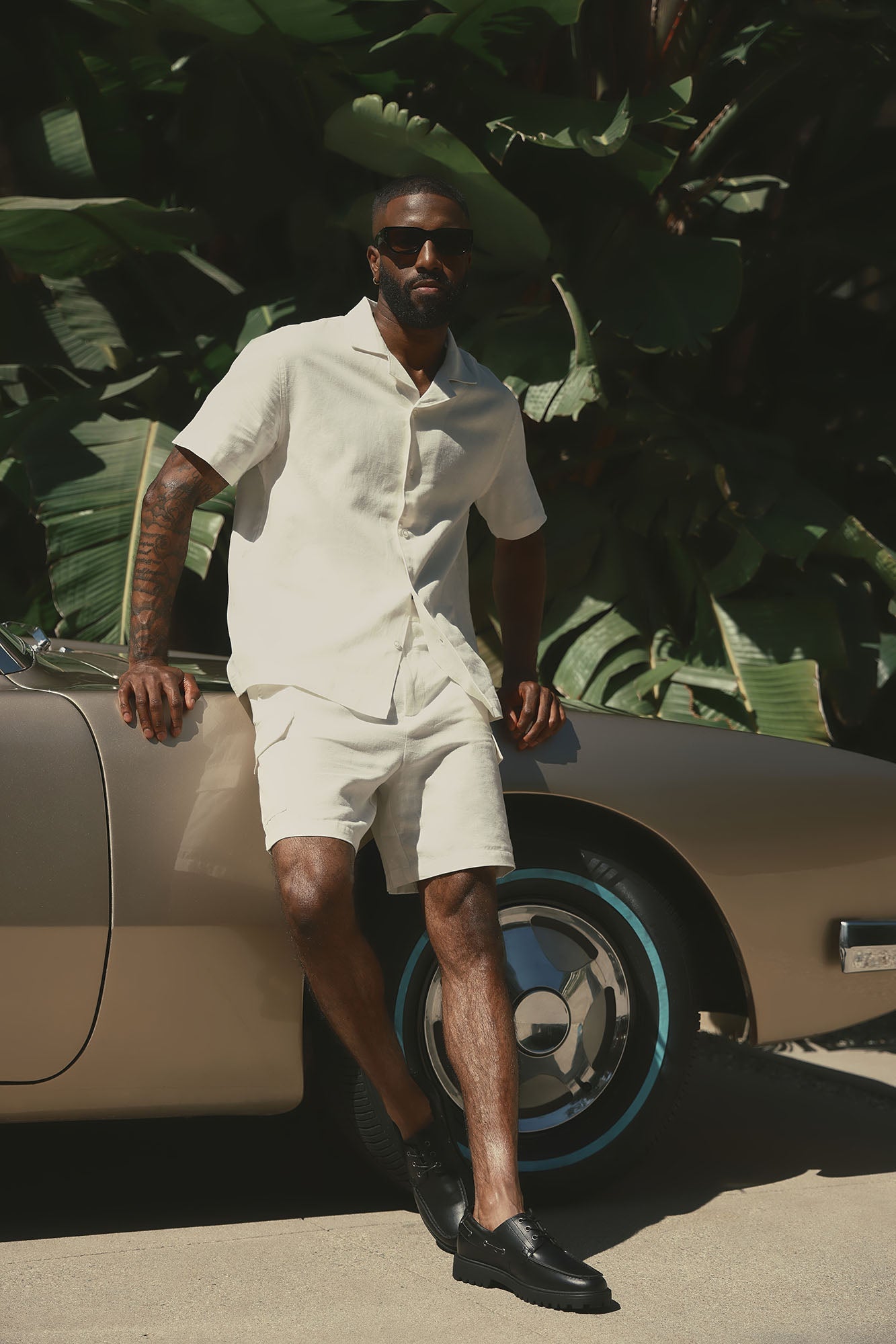 Bahamas Linen Cargo Shorts - White Fashion Nova