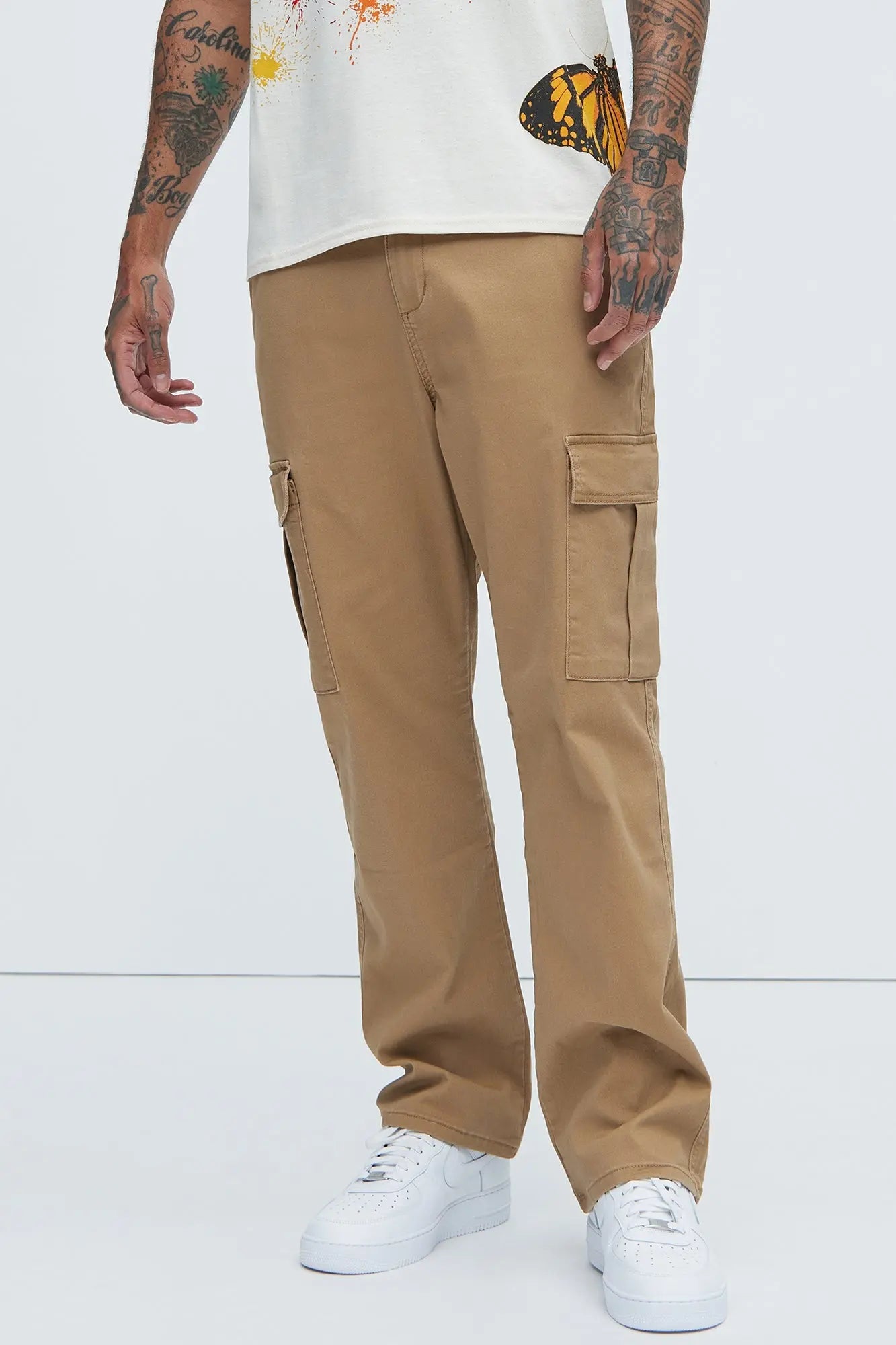 Kyle Straight Cargo Pants - Khaki Fashion Nova