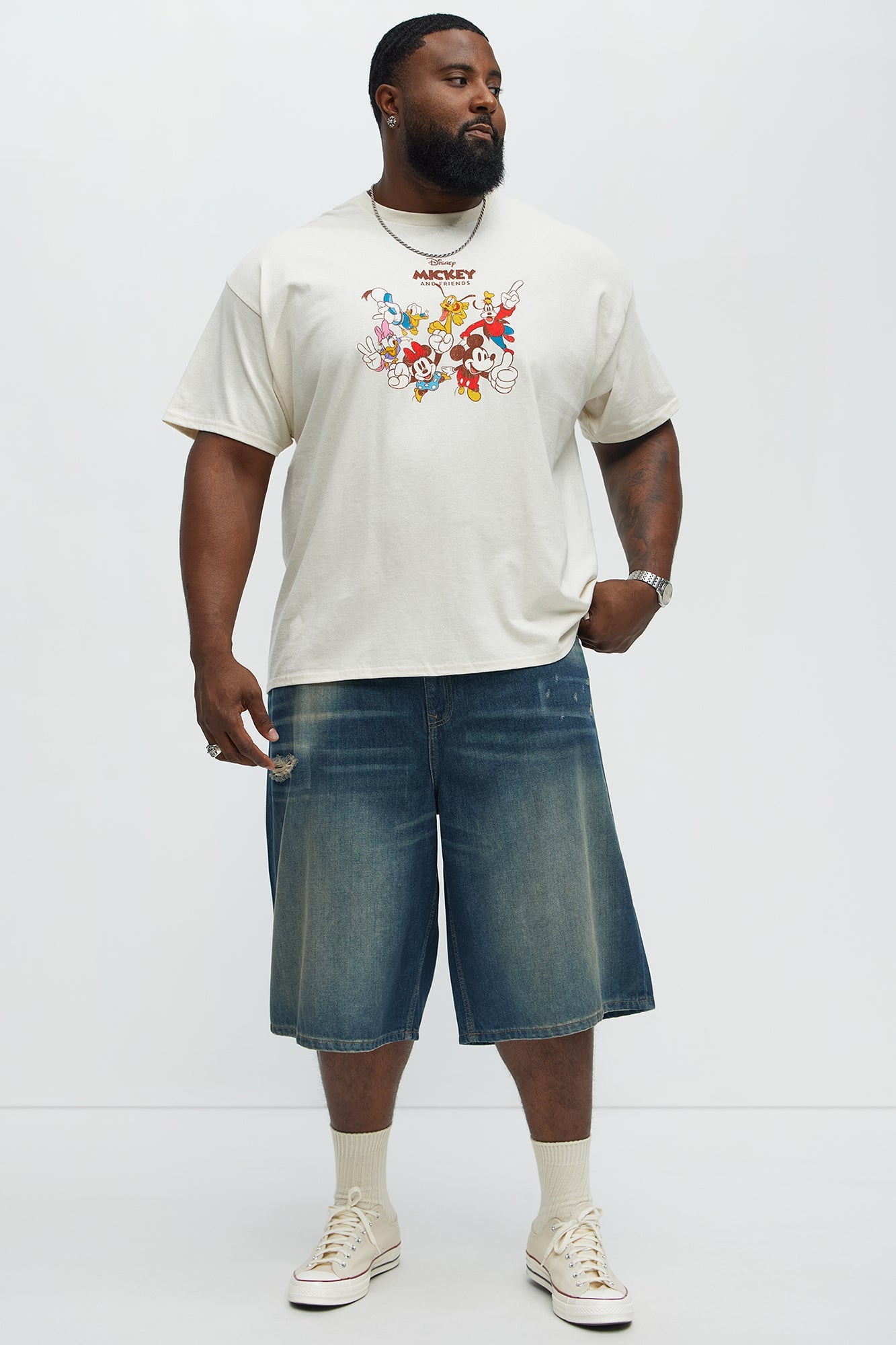 Don't Hate Baggy Relaxed Denim Shorts - Dark Wash Fashion Nova