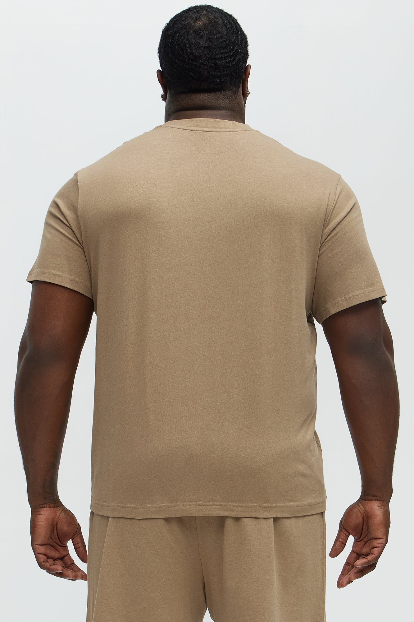 Essential Modal Lounge Short Sleeve Tee - Taupe Fashion Nova