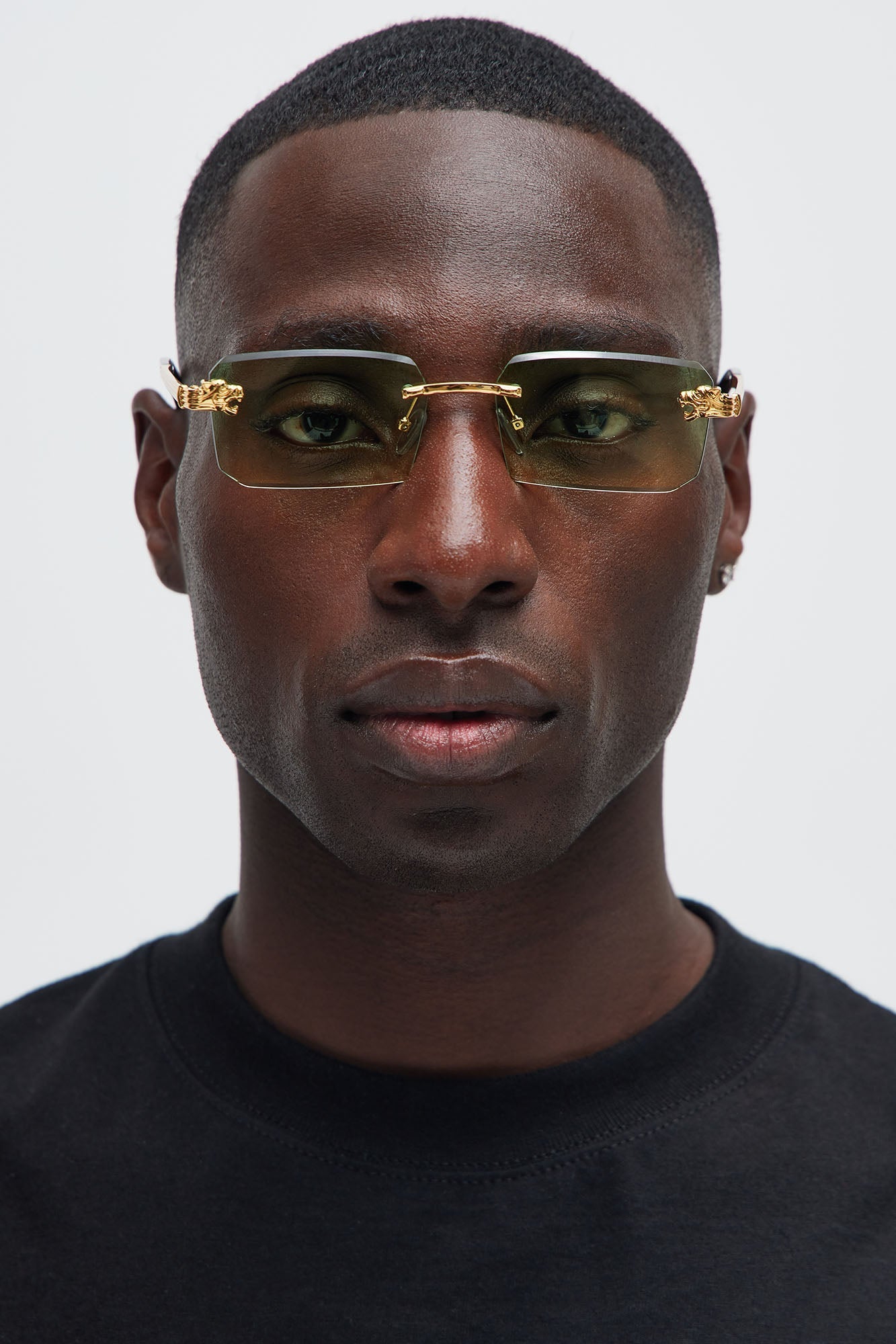 Burn It Down Sunglasses - Gold/combo Fashion Nova