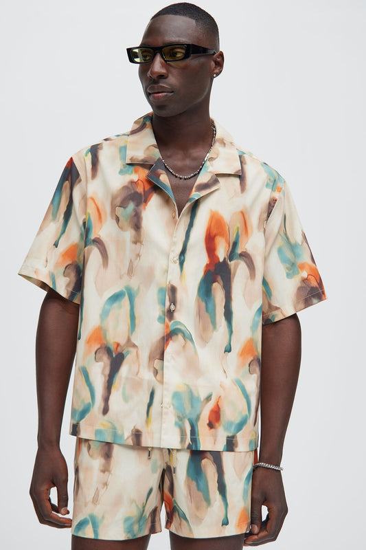 Capen Watercolor Shirt - Multi Color Fashion Nova