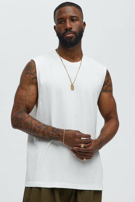 Forte Muscle Tee - White Fashion Nova