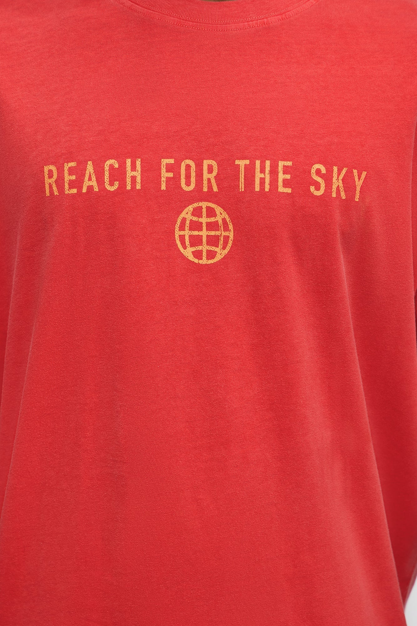 Reach For The Sky Oversized Short Sleeve Tee - Coral Fashion Nova