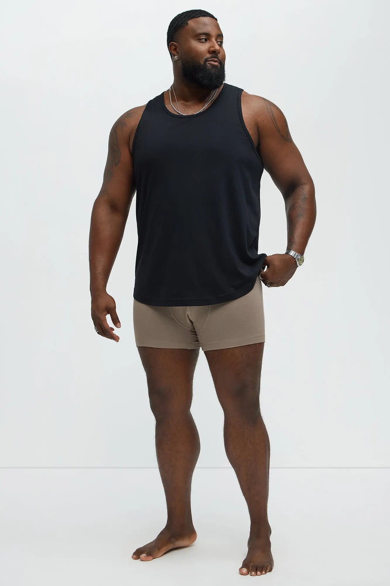 Novamen Modal Boxer Brief - Taupe Fashion Nova