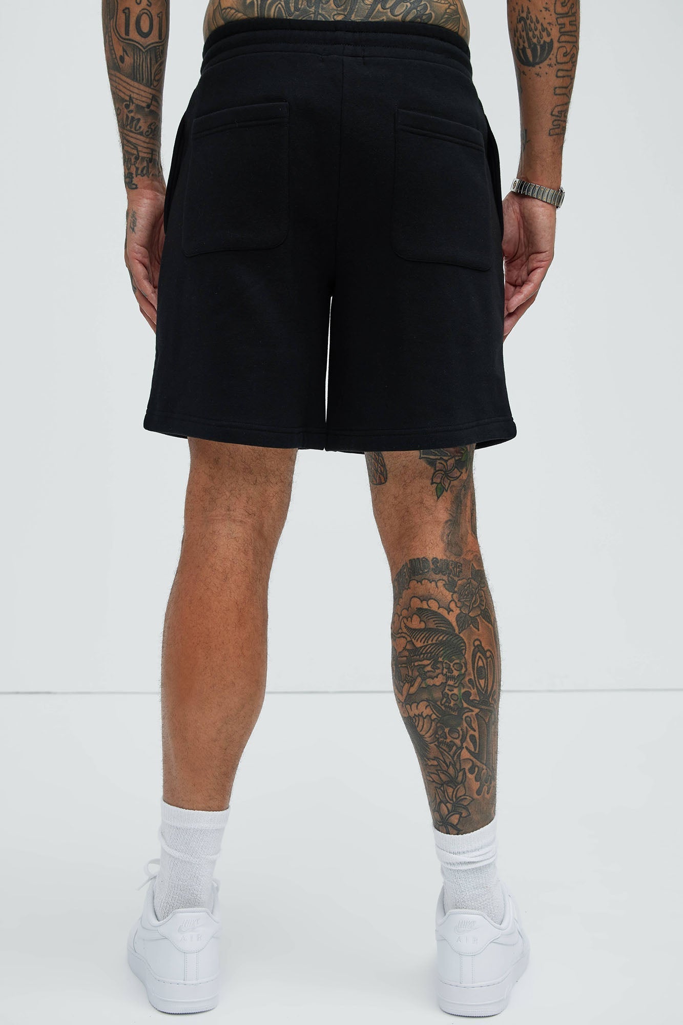 Tyson Bones Relaxed Shorts - Black Fashion Nova