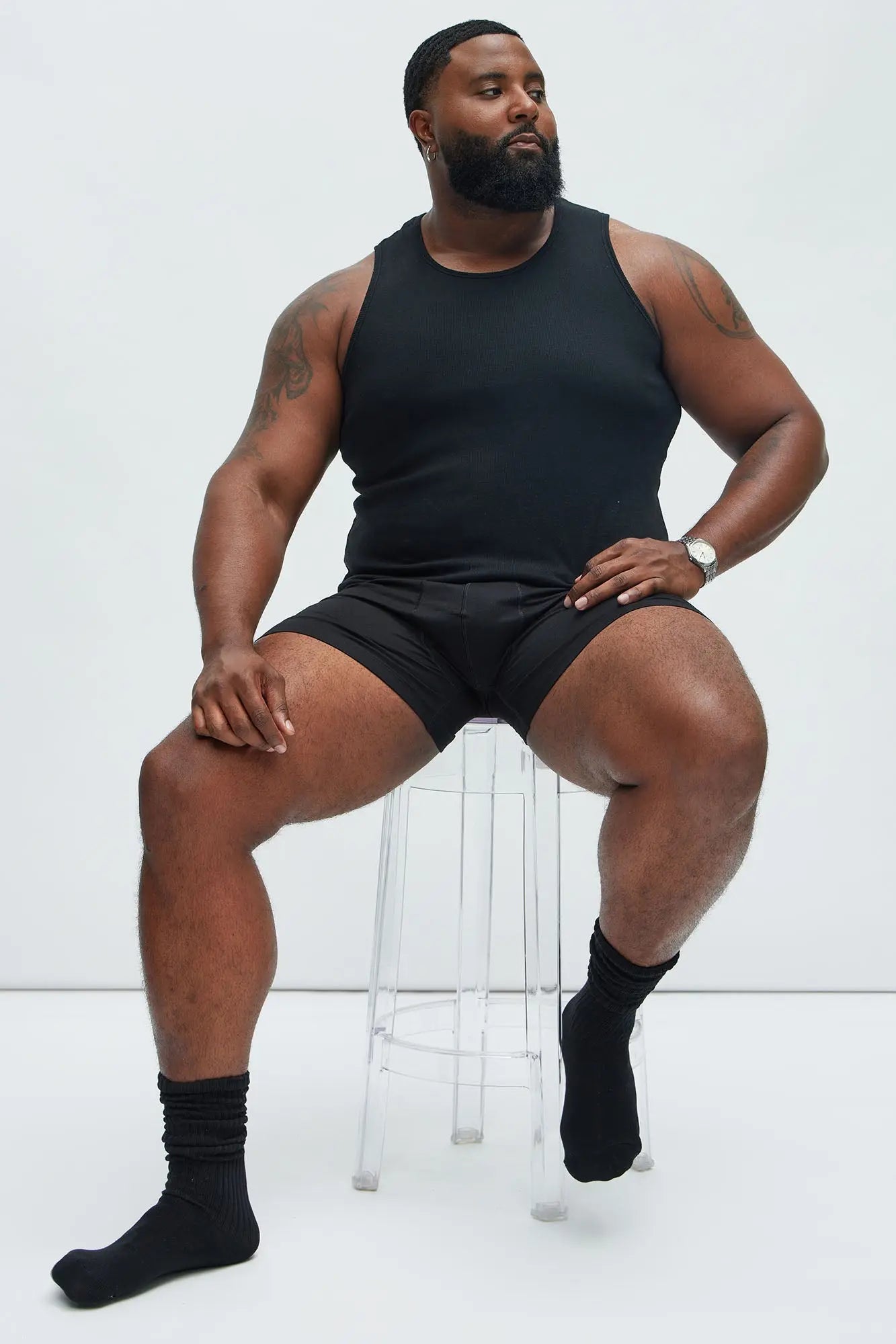 Essential Modal Boxer Brief 3 Pack - Black Fashion Nova