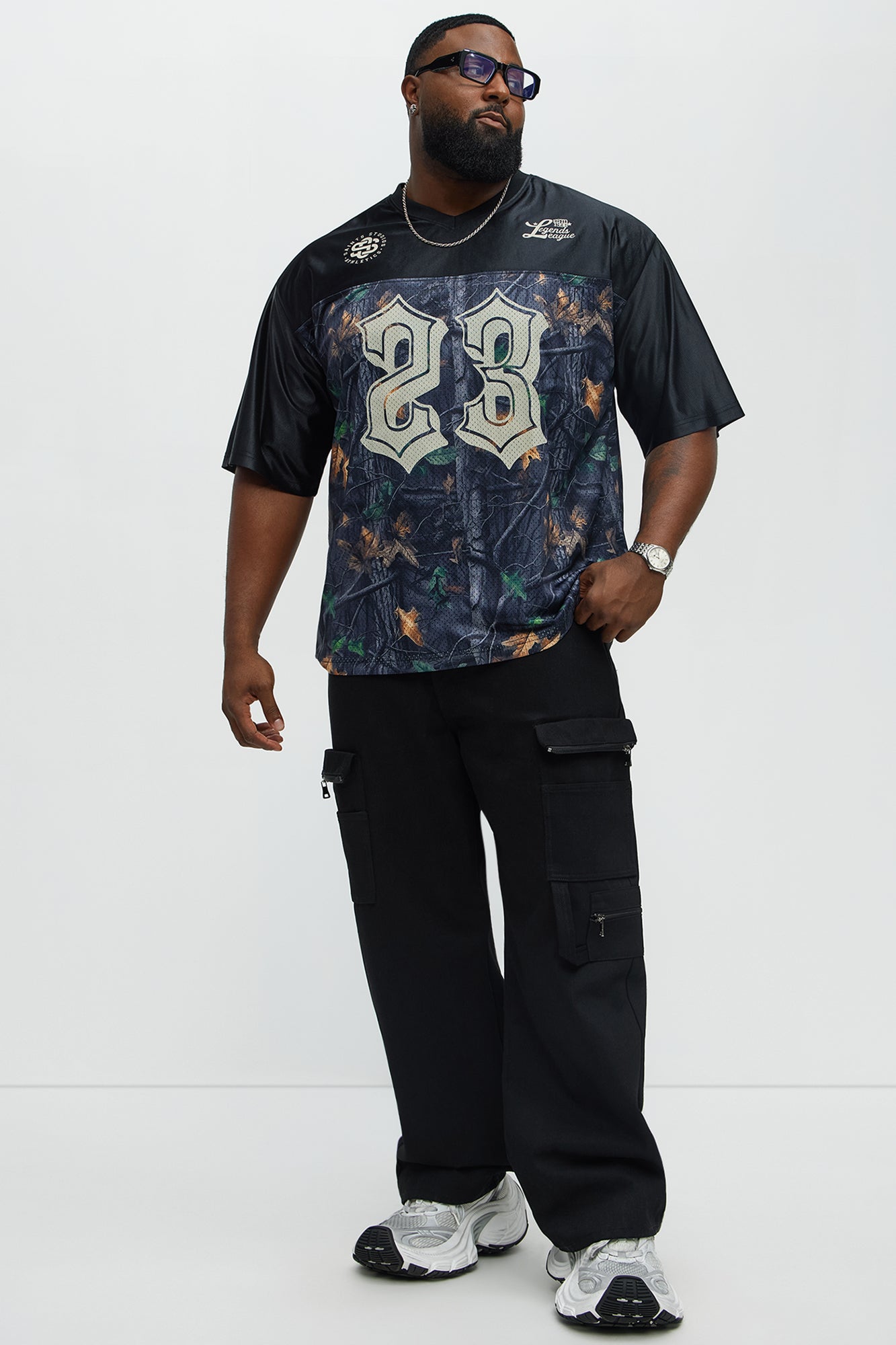 Saints Camo Short Sleeve Jersey - Black Fashion Nova