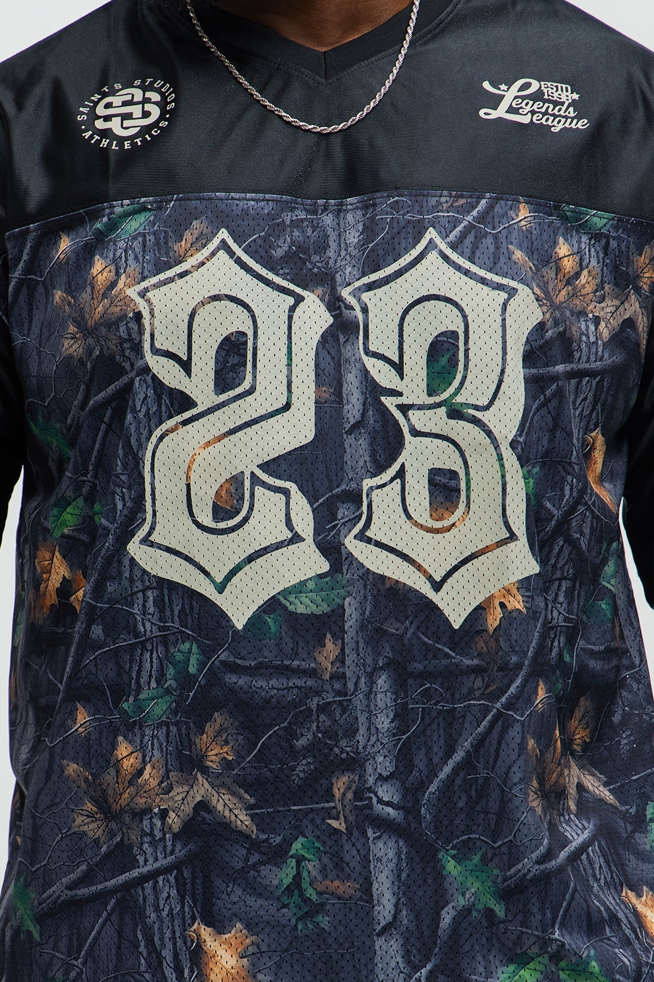 Saints Camo Short Sleeve Jersey - Black Fashion Nova
