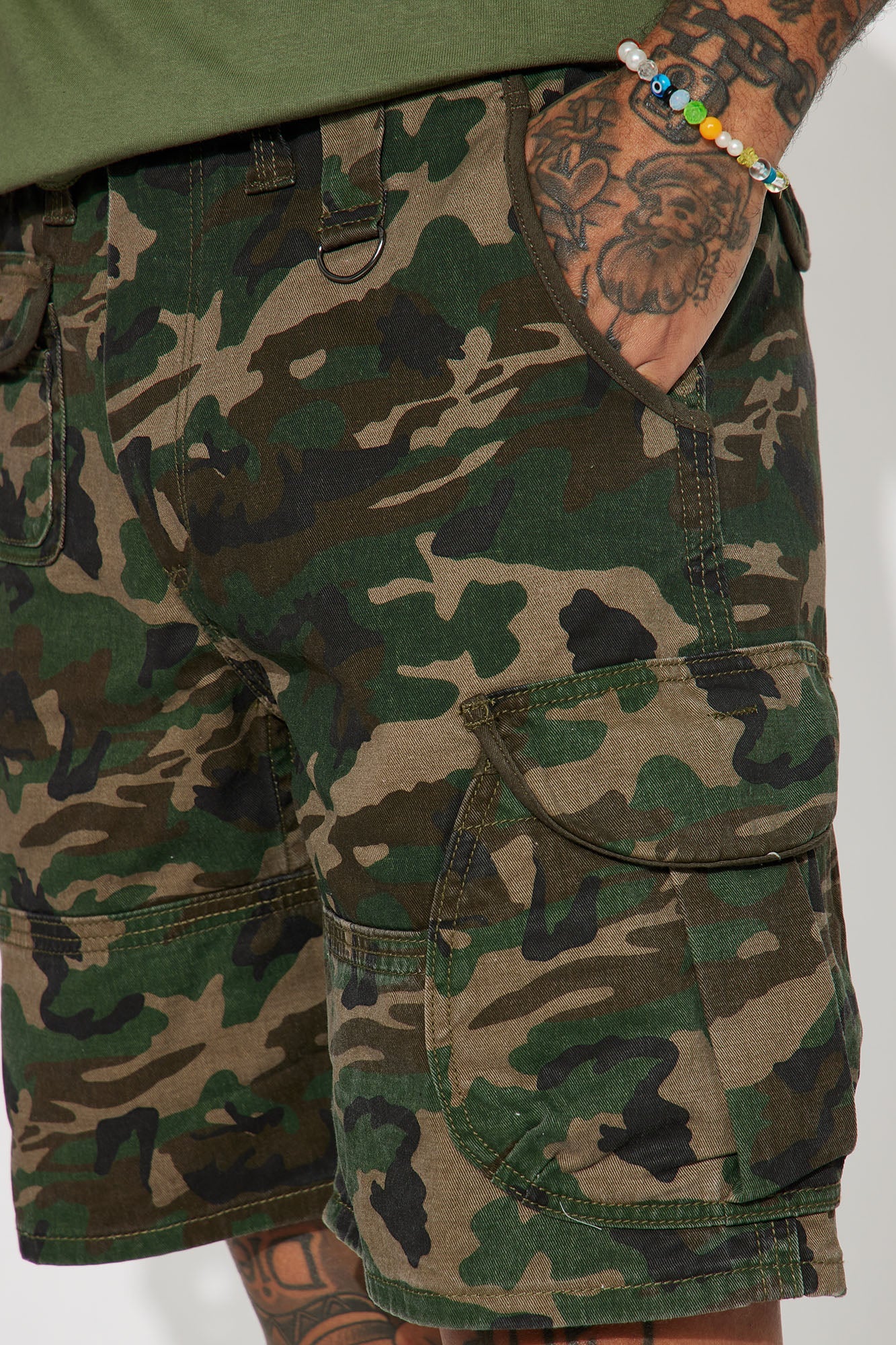 Get Out Twill Cargo Shorts - Camouflage Fashion Nova