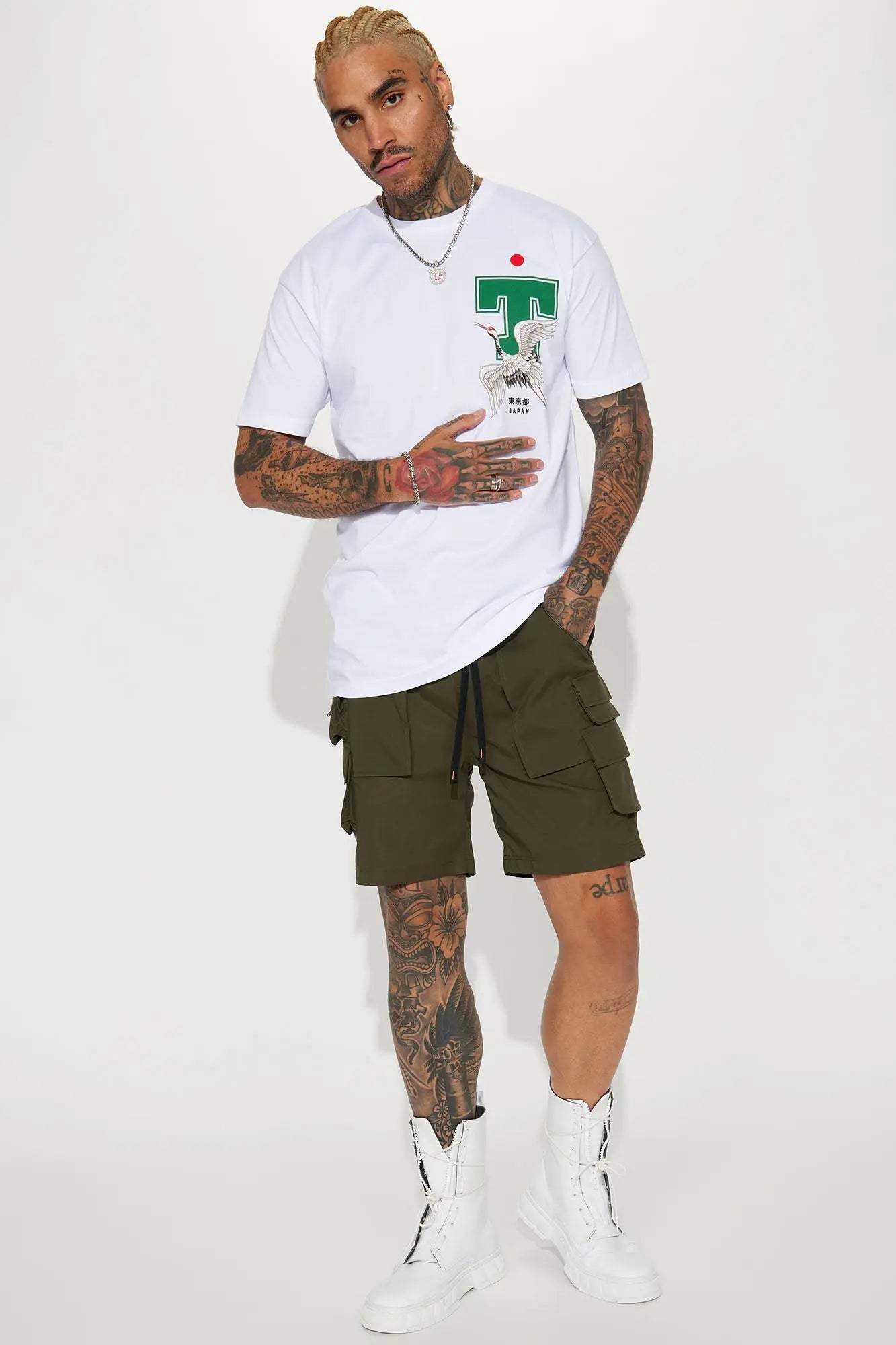 Tokyo 99 Short Sleeve Tee - White Fashion Nova