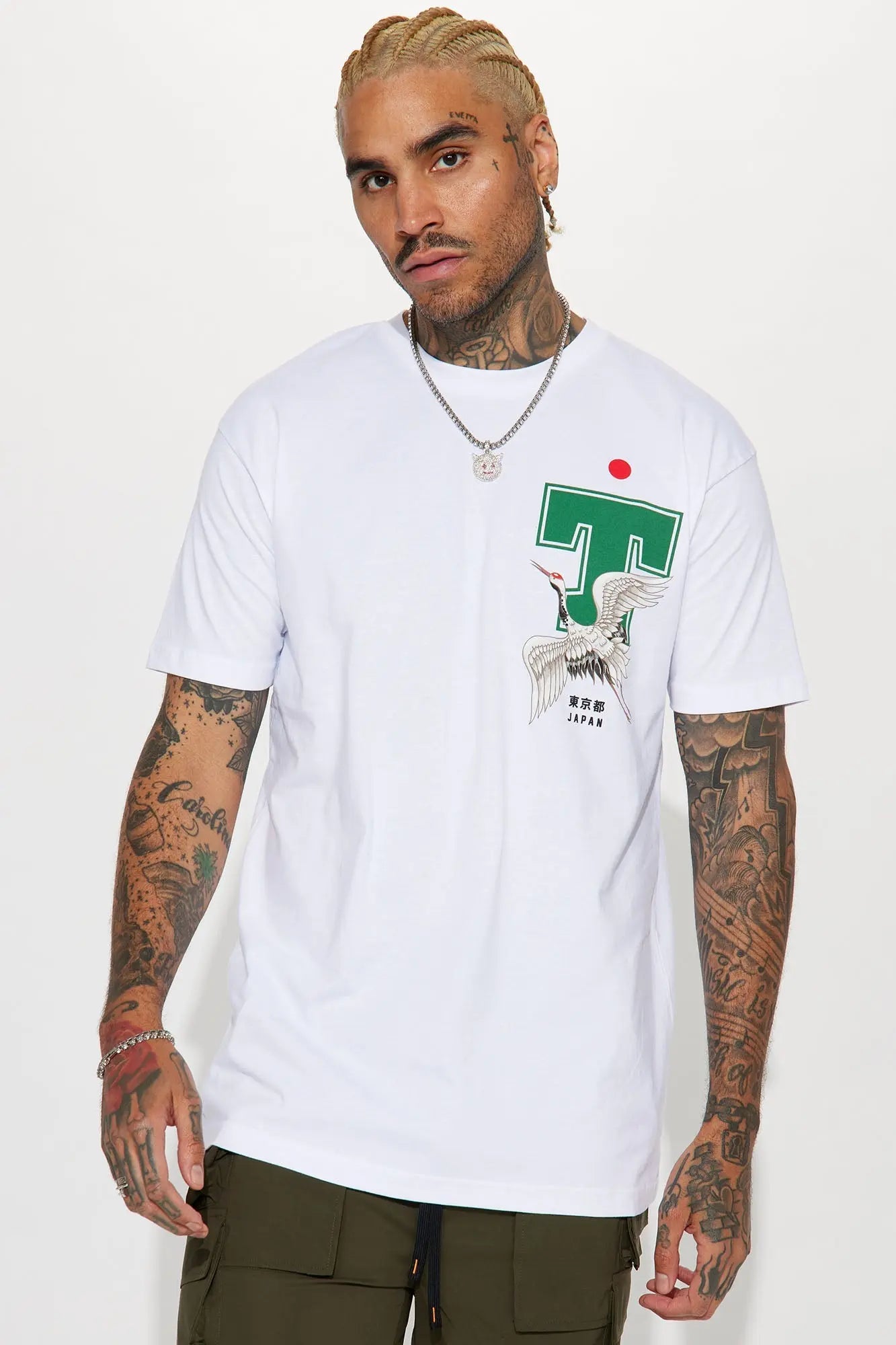 Tokyo 99 Short Sleeve Tee - White Fashion Nova