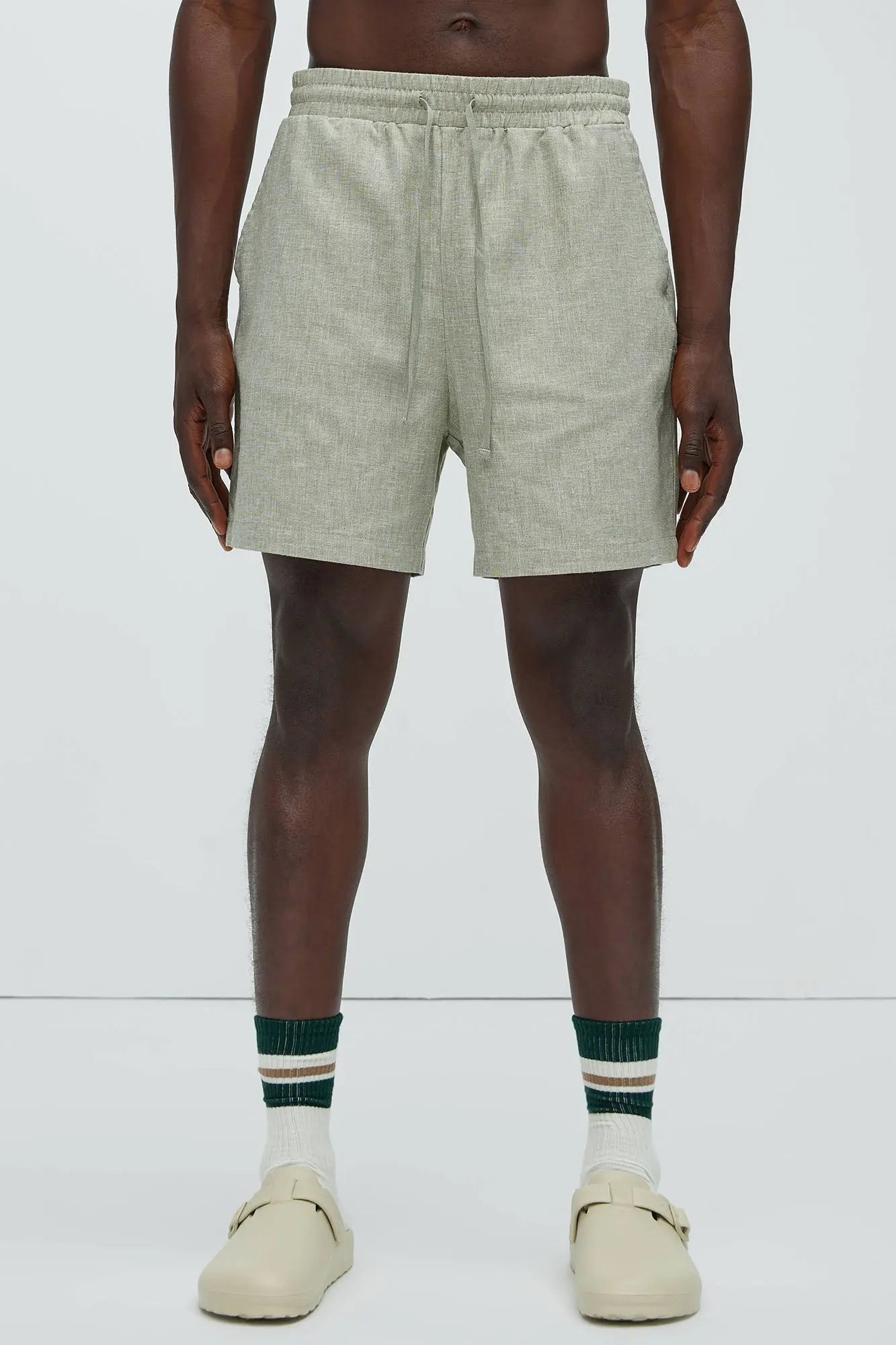 Bahamas Linen Shorts - Green Fashion Nova