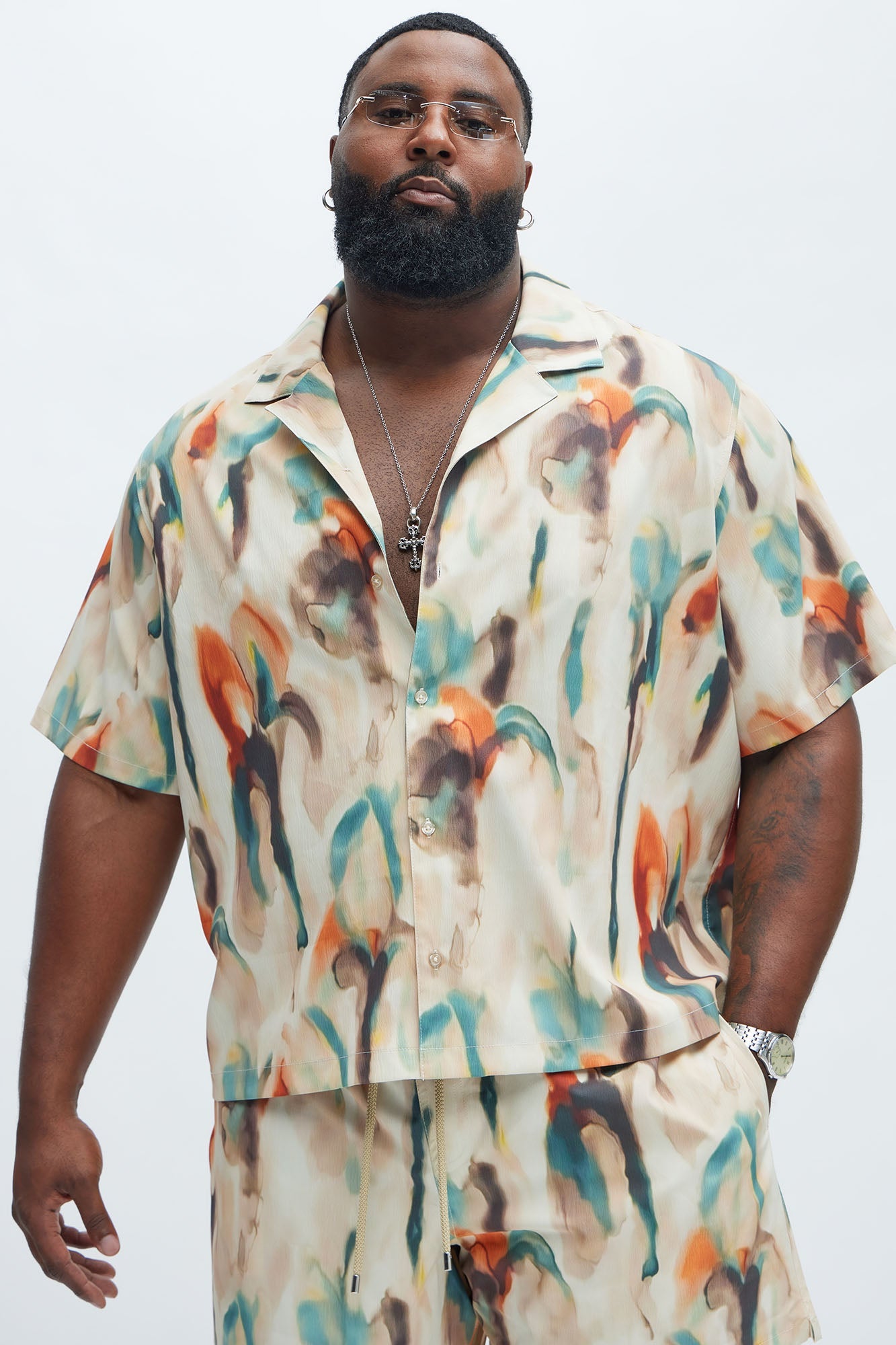 Capen Watercolor Shirt - Multi Color Fashion Nova