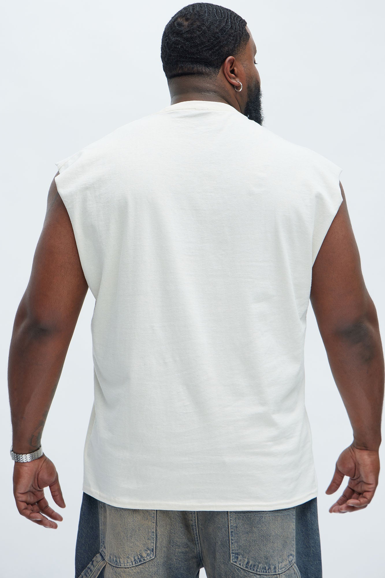 A Life Of Flora Sleeveless Tee - Tan Fashion Nova