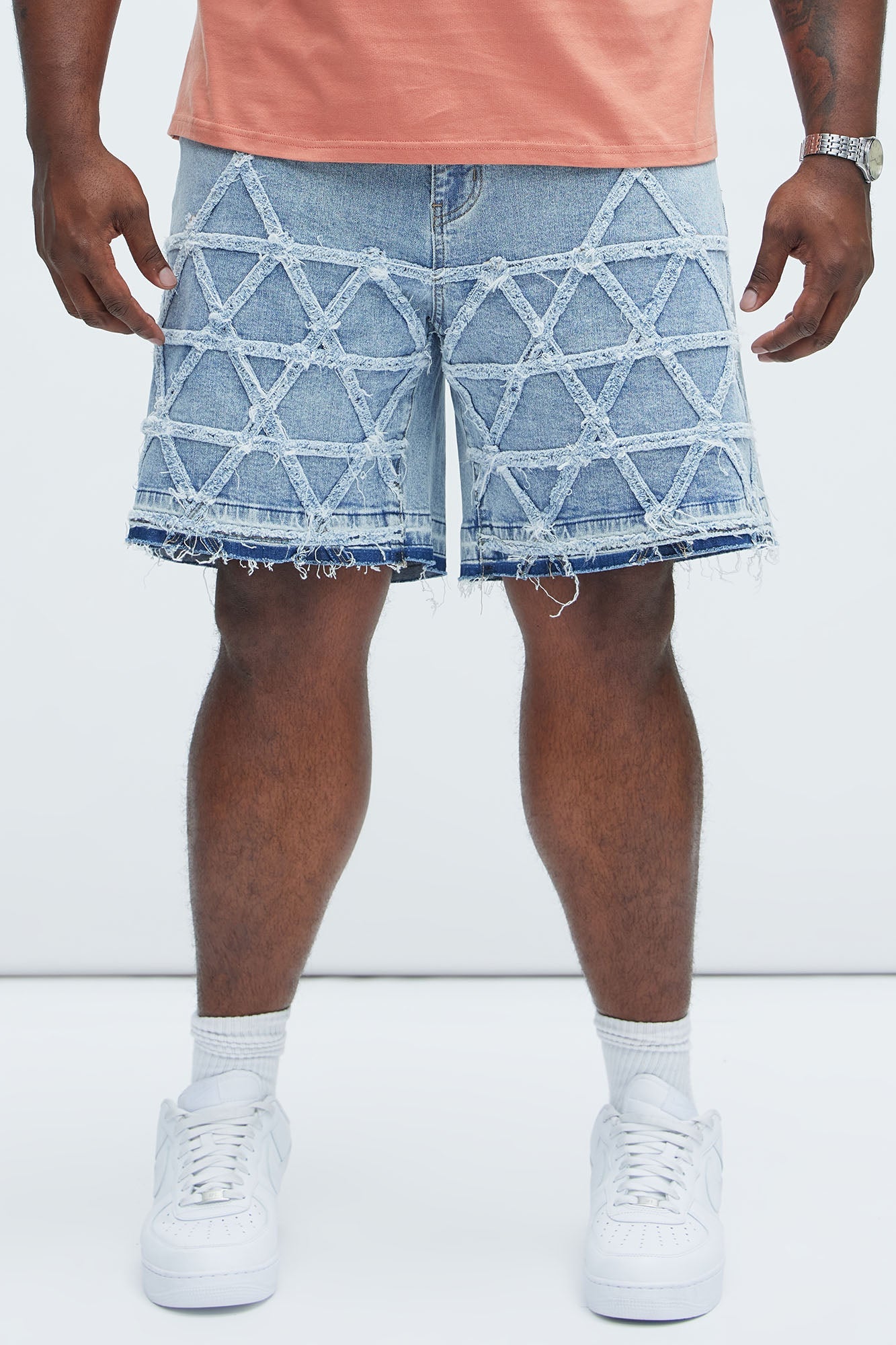 Interstellar Relaxed Denim Shorts - Medium Blue Wash Fashion Nova