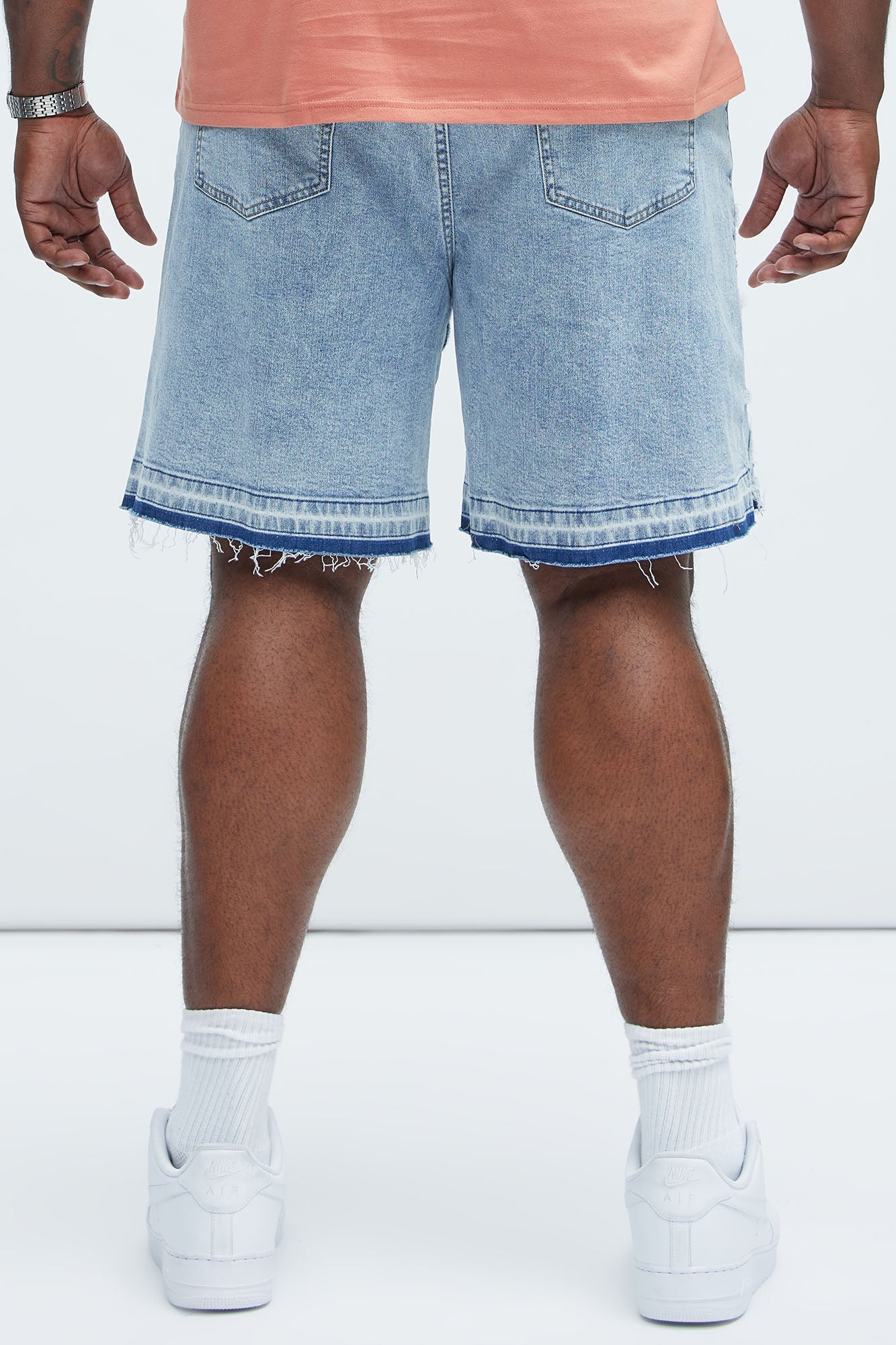 Interstellar Relaxed Denim Shorts - Medium Blue Wash Fashion Nova