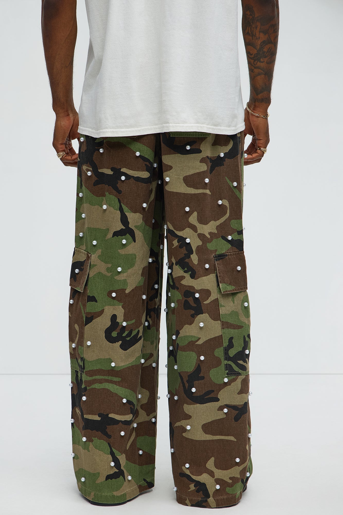 Pearl Wildin Camo Cargo Baggy Pants - Camouflage Fashion Nova