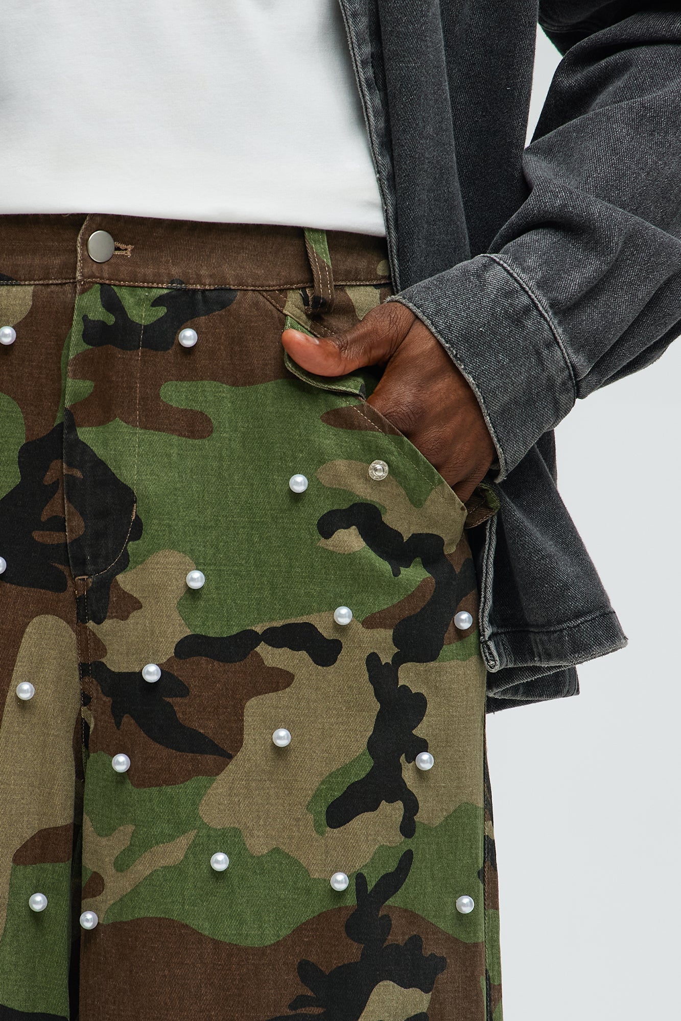 Pearl Wildin Camo Cargo Baggy Pants - Camouflage Fashion Nova