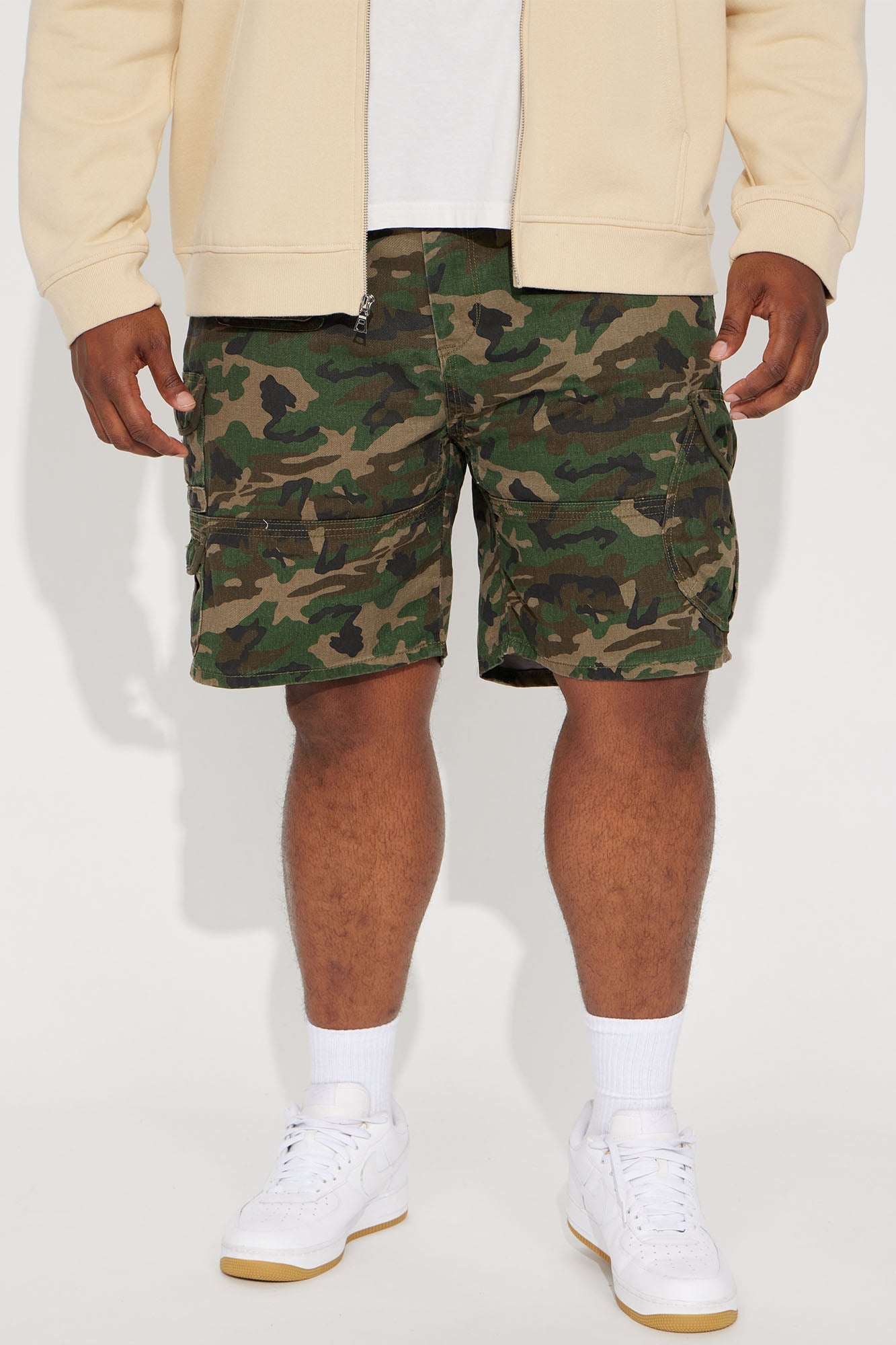 Get Out Twill Cargo Shorts - Camouflage Fashion Nova