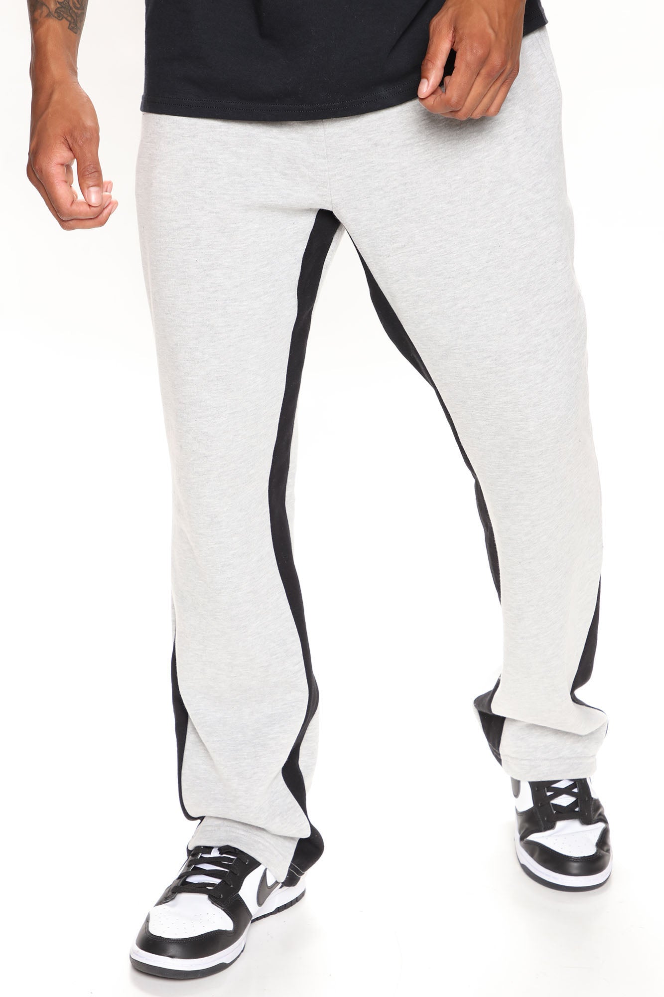 Tyson Flared Sweatpants - Grey Fashion Nova