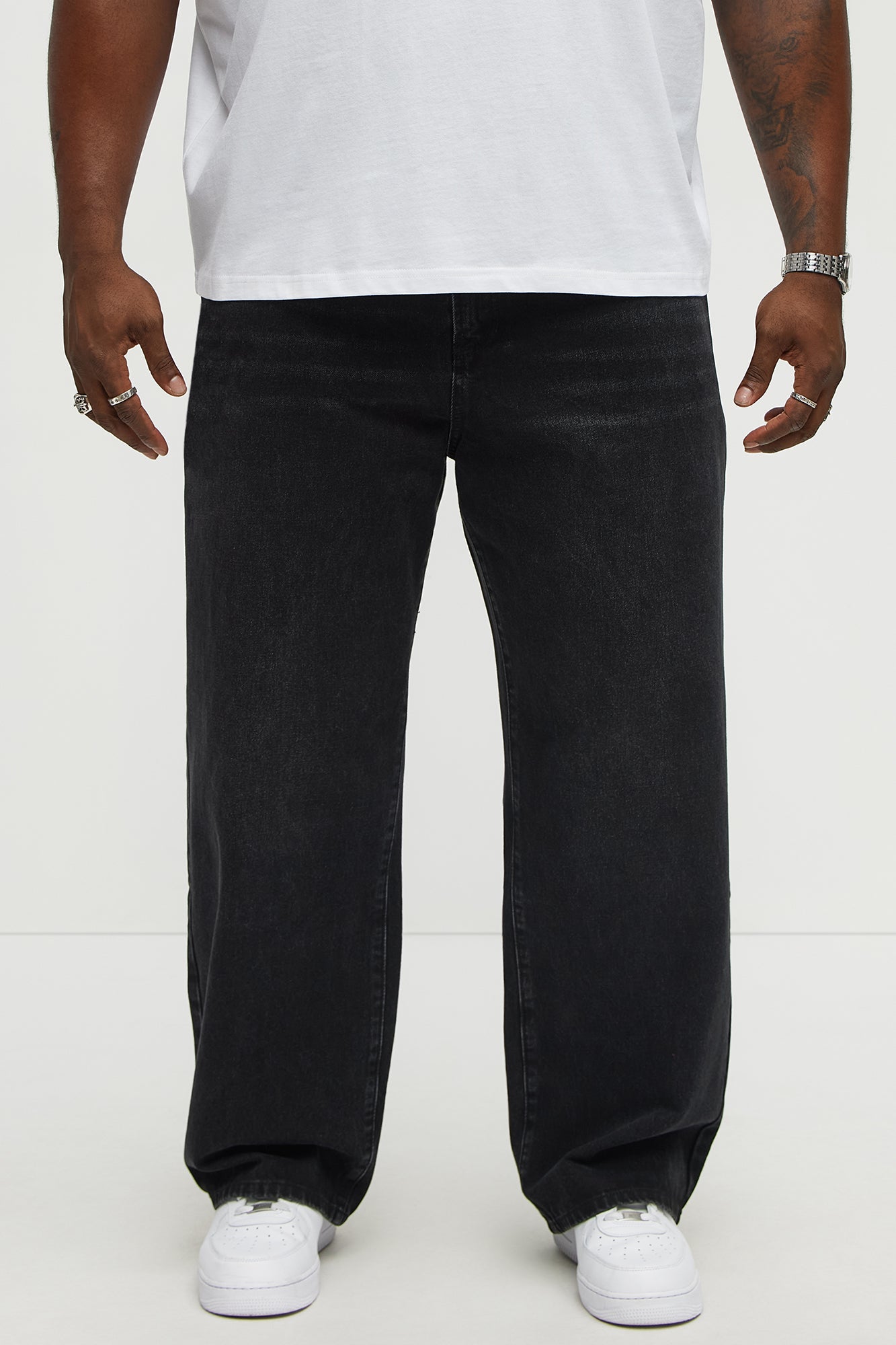The Weekend Baggy Jeans - Black Wash Fashion Nova