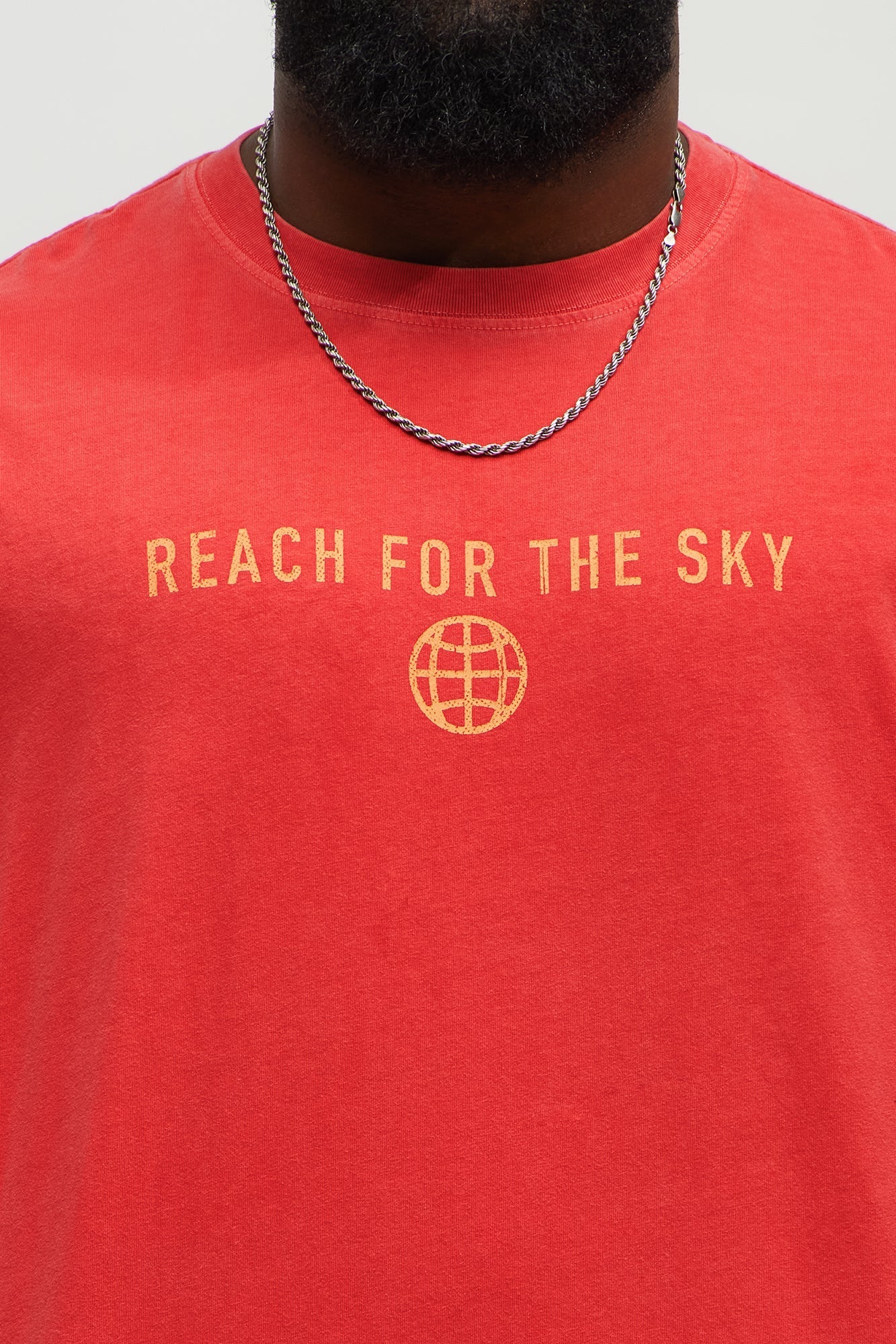 Reach For The Sky Oversized Short Sleeve Tee - Coral Fashion Nova