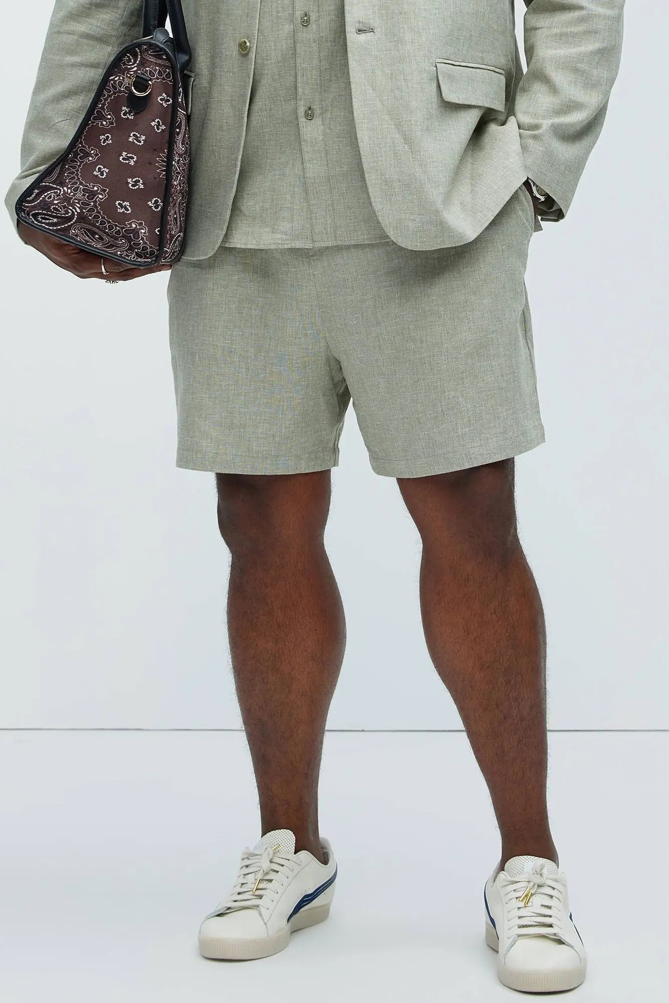 Bahamas Linen Shorts - Green Fashion Nova