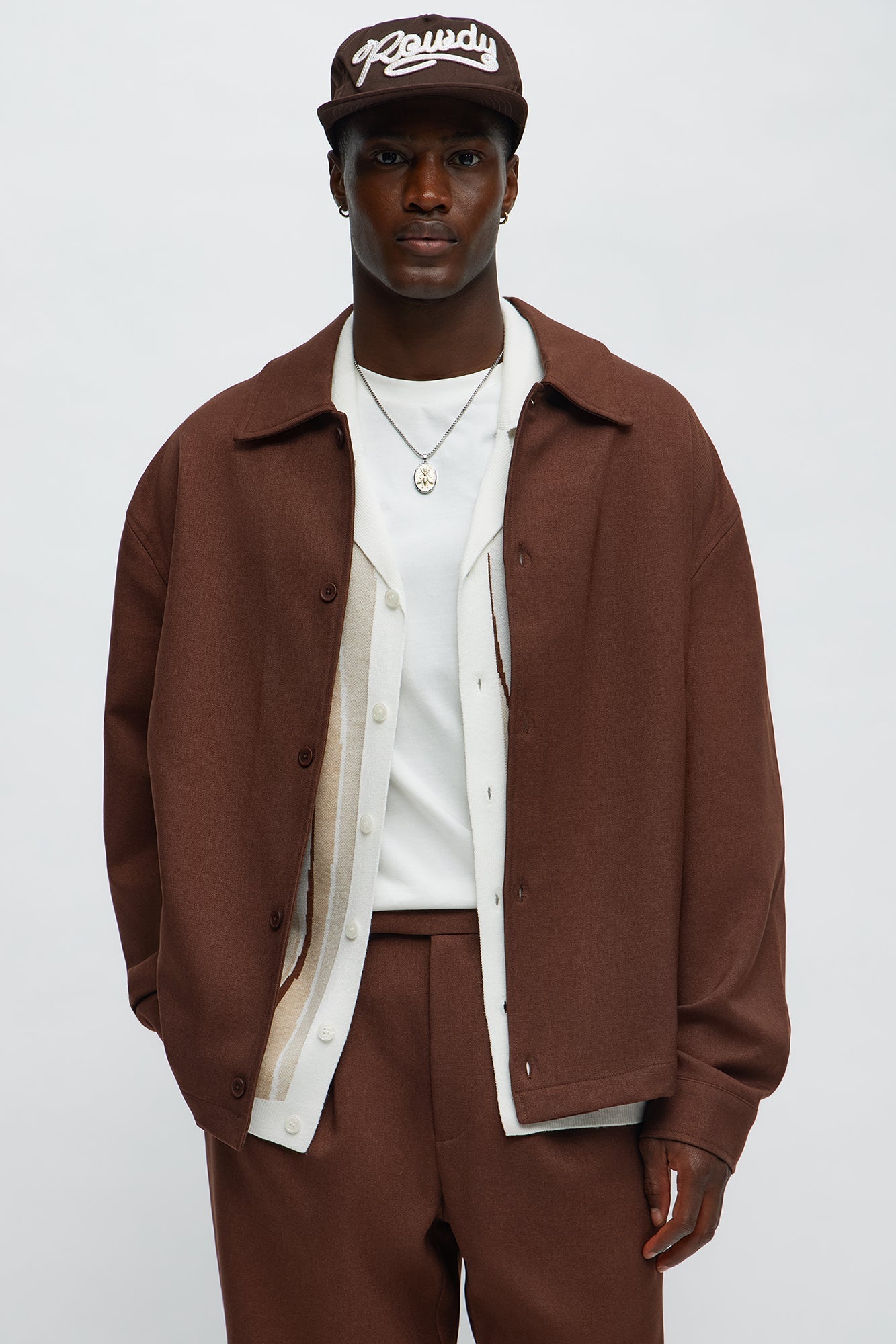 Relaxed Mara Overshirt - Brown Fashion Nova
