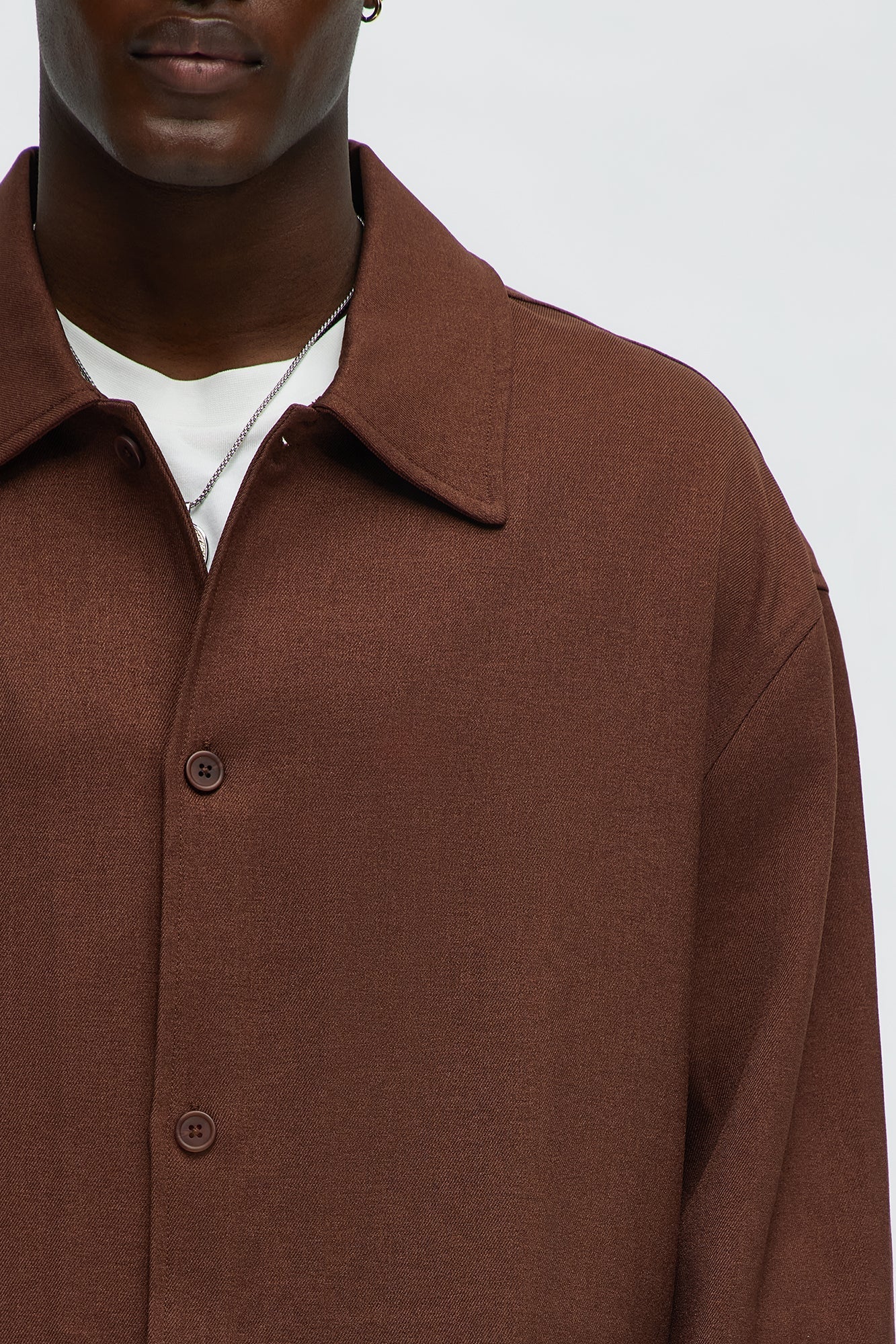 Relaxed Mara Overshirt - Brown Fashion Nova