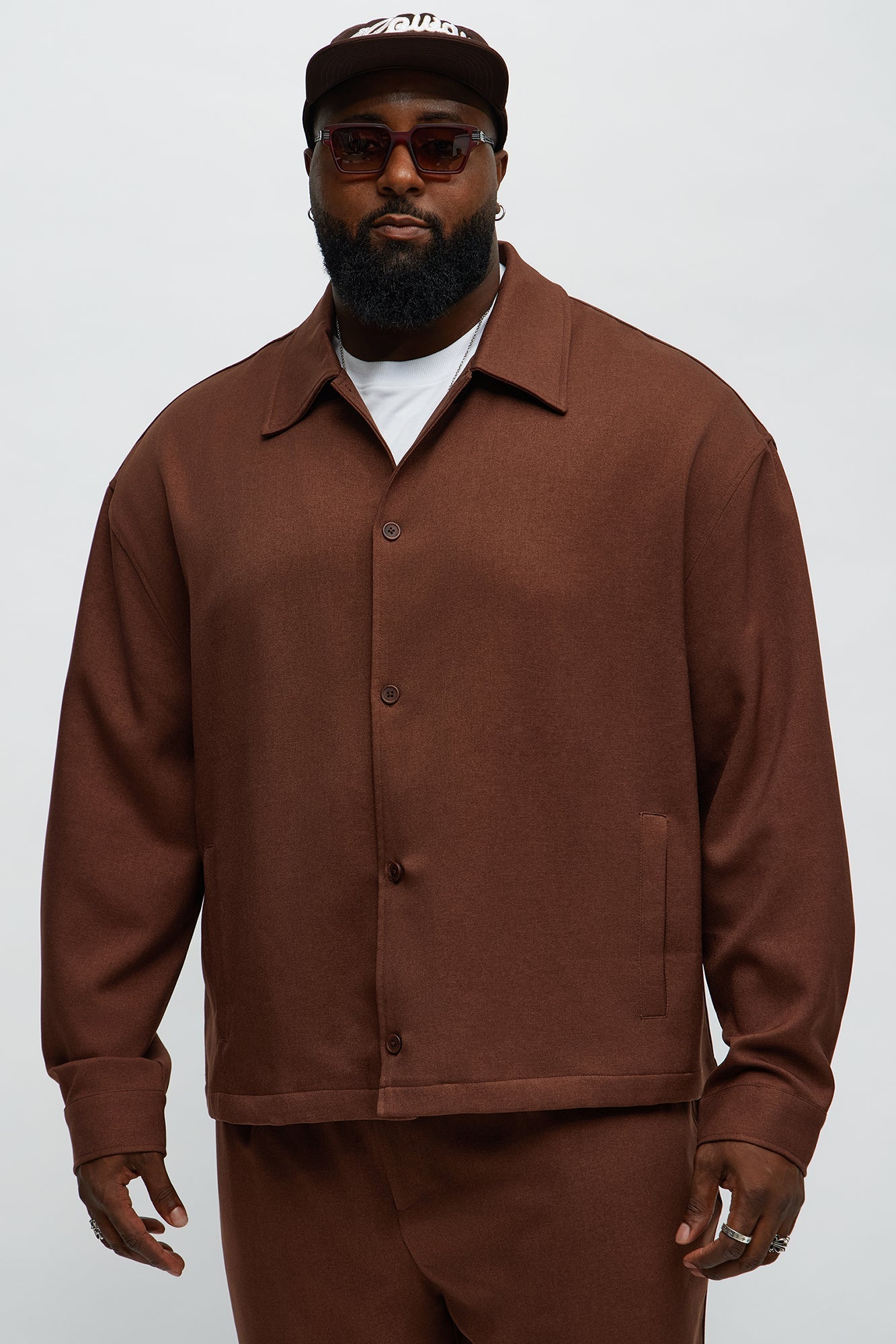 Relaxed Mara Overshirt - Brown Fashion Nova