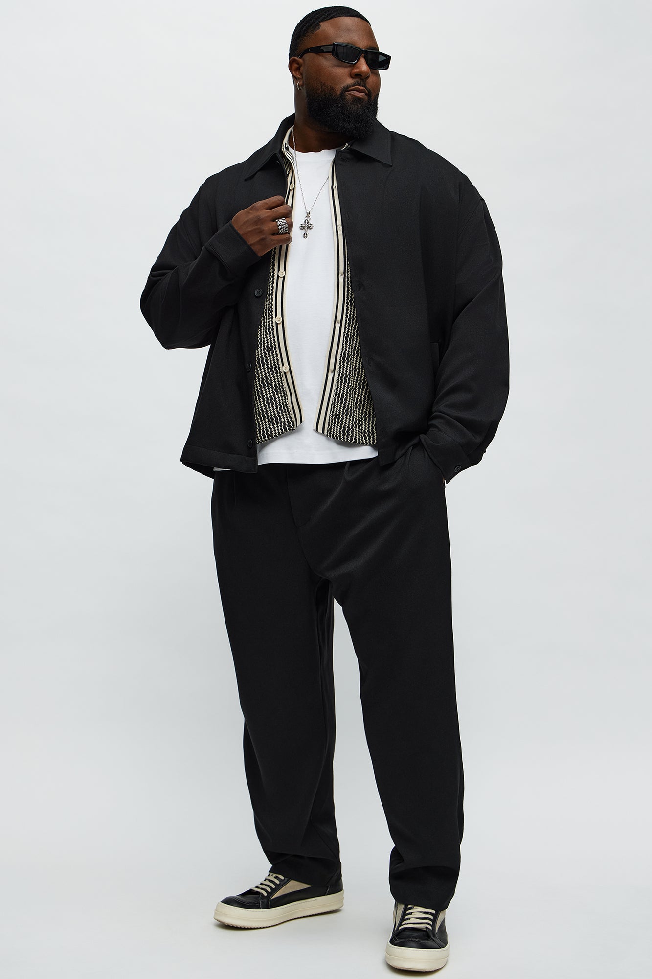 Relaxed Mara Overshirt - Black Fashion Nova