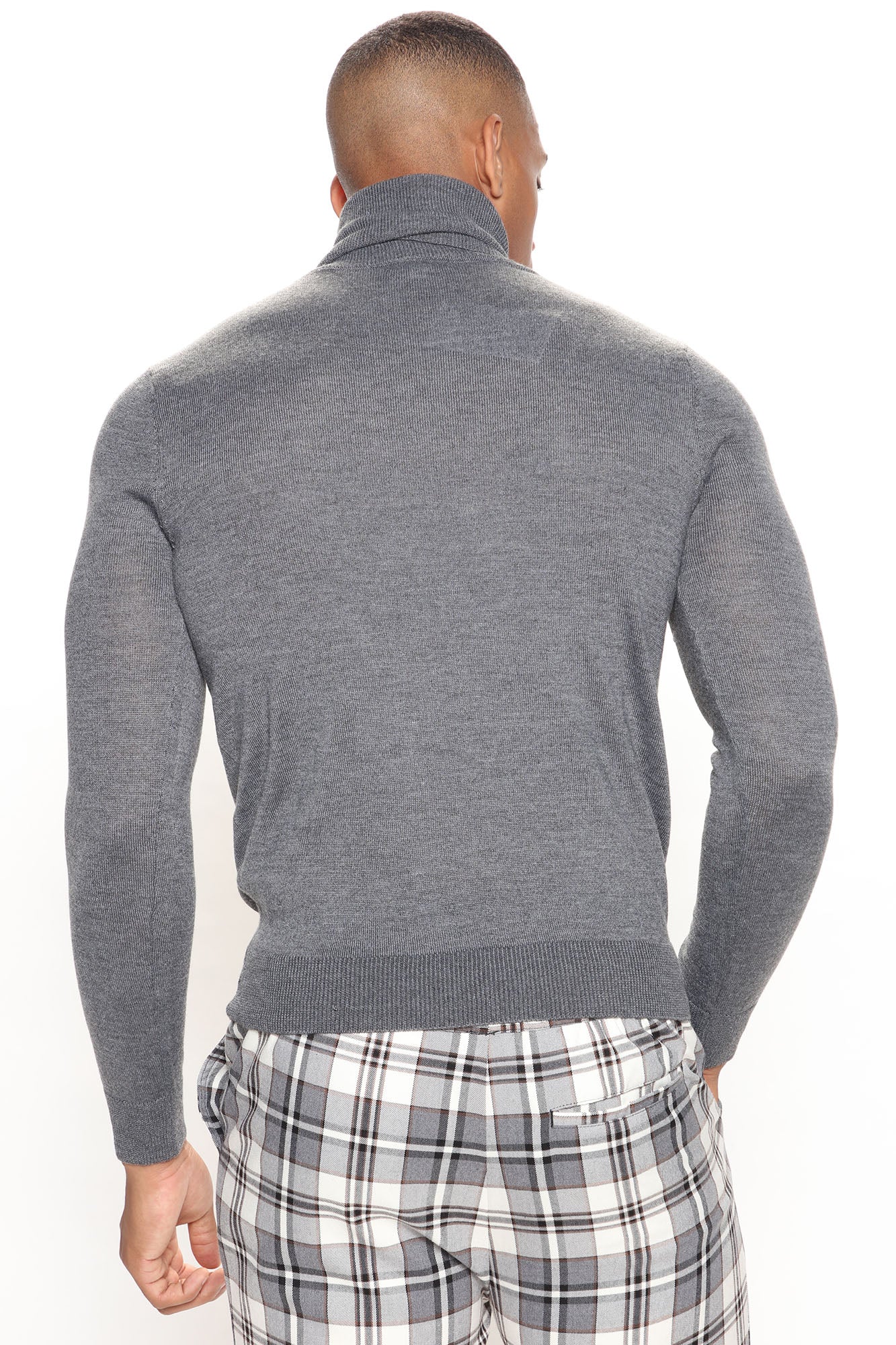 DeAngelo Turtleneck Sweater - Charcoal Fashion Nova