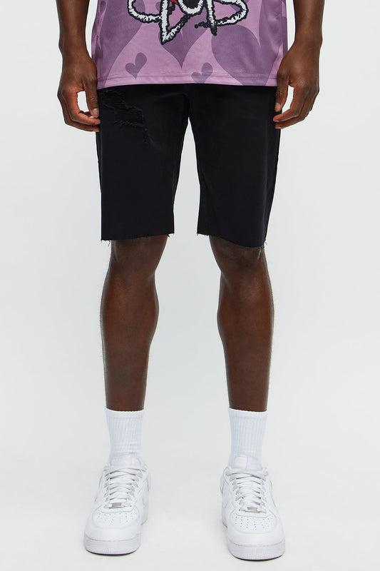 Earl Denim Shorts - Black Fashion Nova