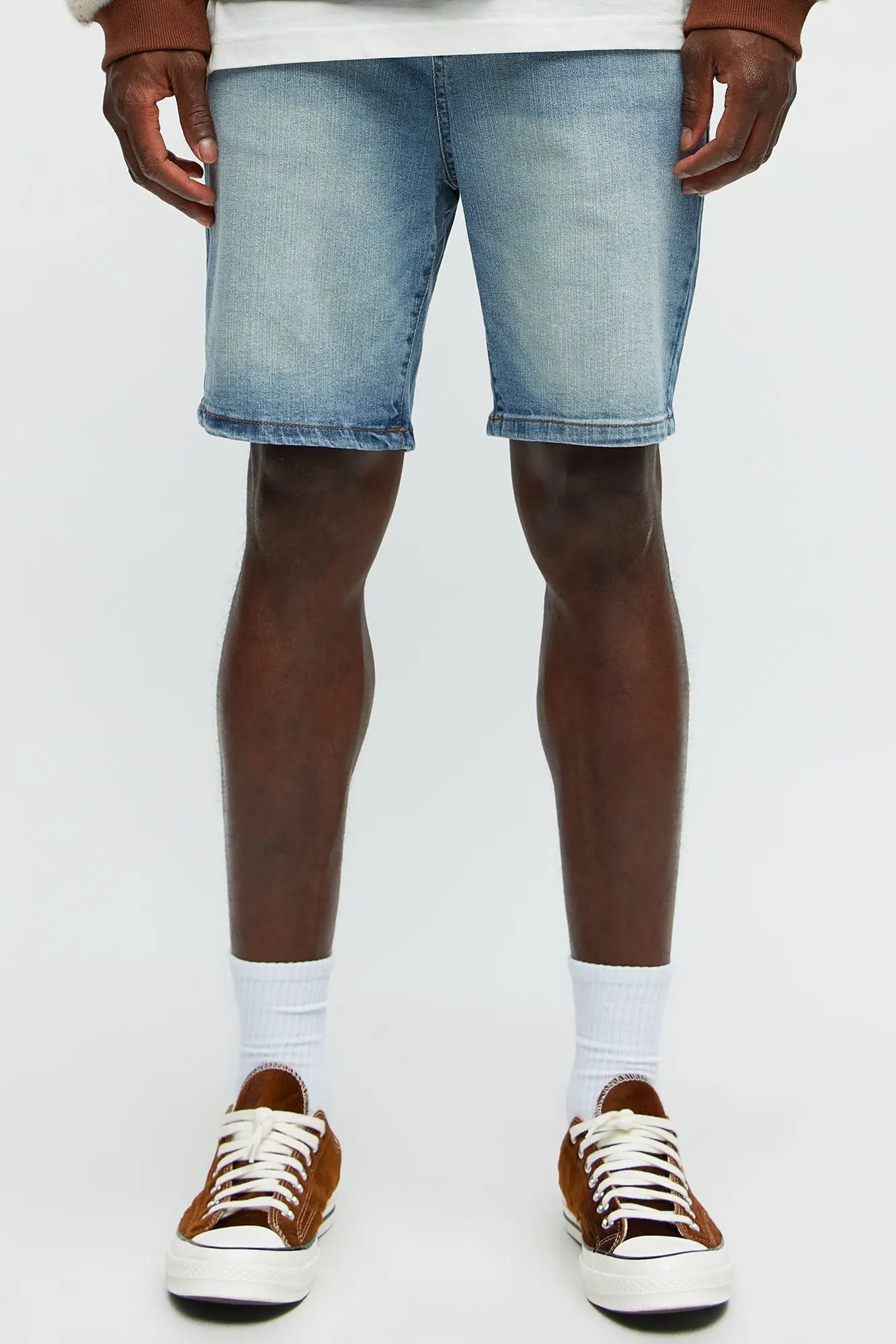 Cornell Slim Denim Shorts - Light Wash Fashion Nova