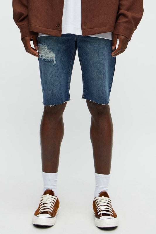 Earl Denim Shorts - Dark Wash Fashion Nova