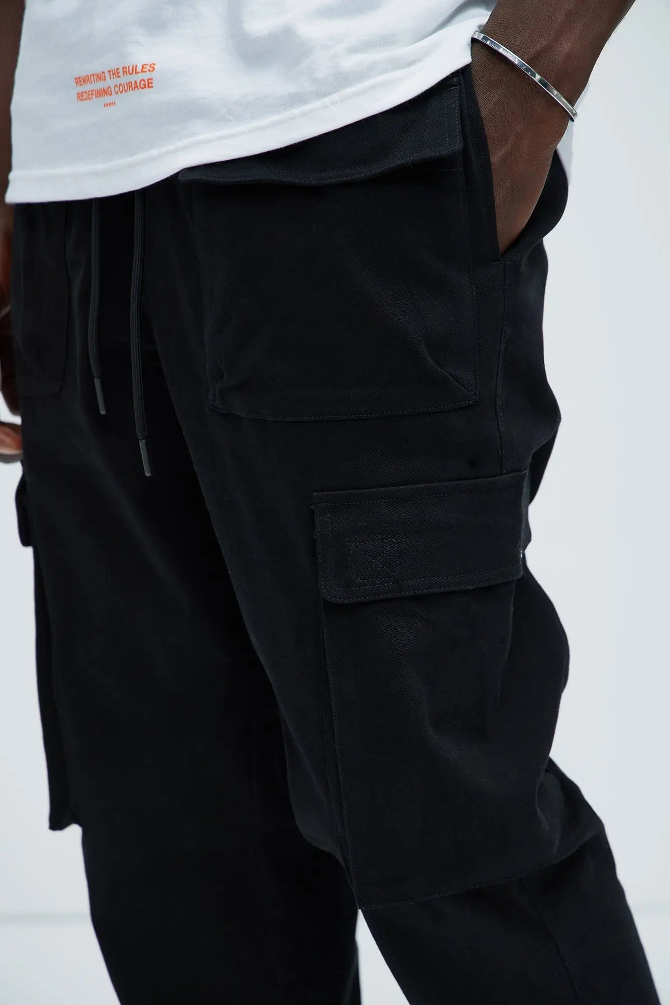 Cadet Utility Slim Cargo Pants - Black Fashion Nova
