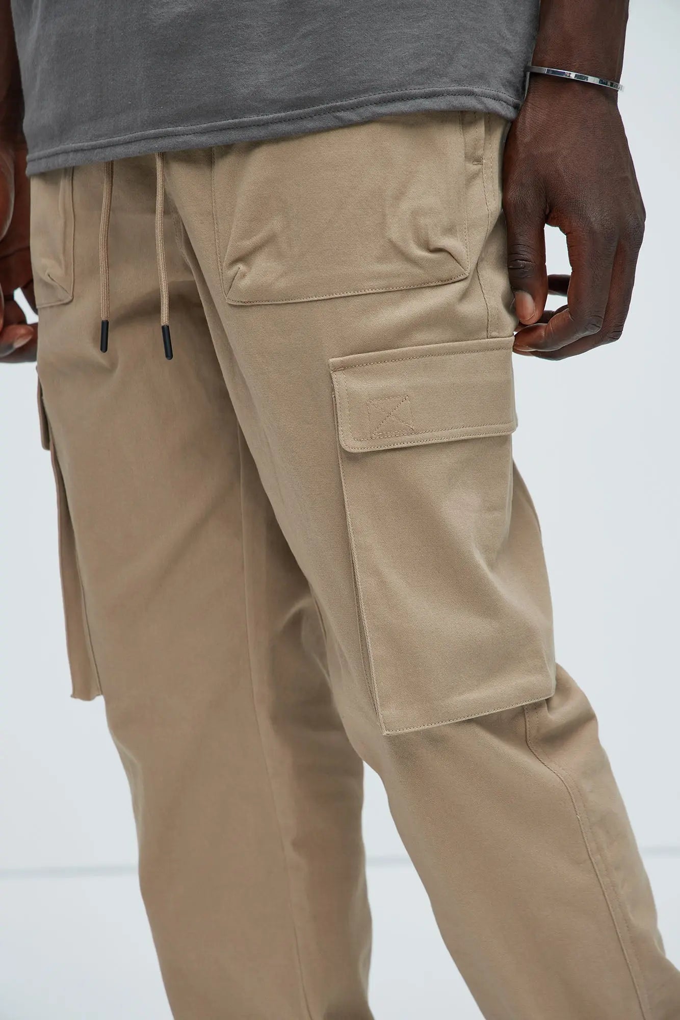 Cadet Utility Slim Cargo Pants - Khaki Fashion Nova