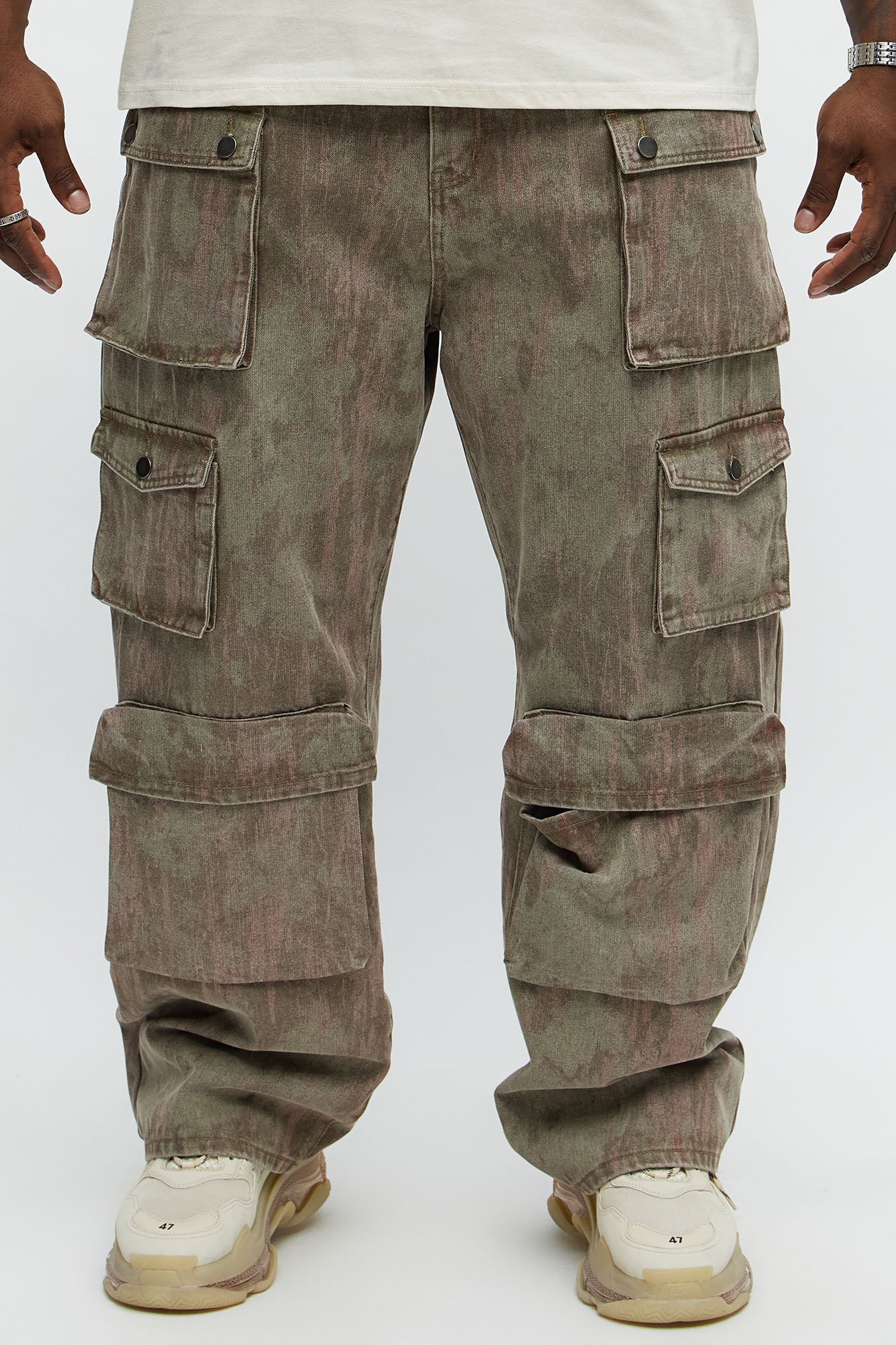 Run It By Baggy Cargo Jeans - Brown Fashion Nova