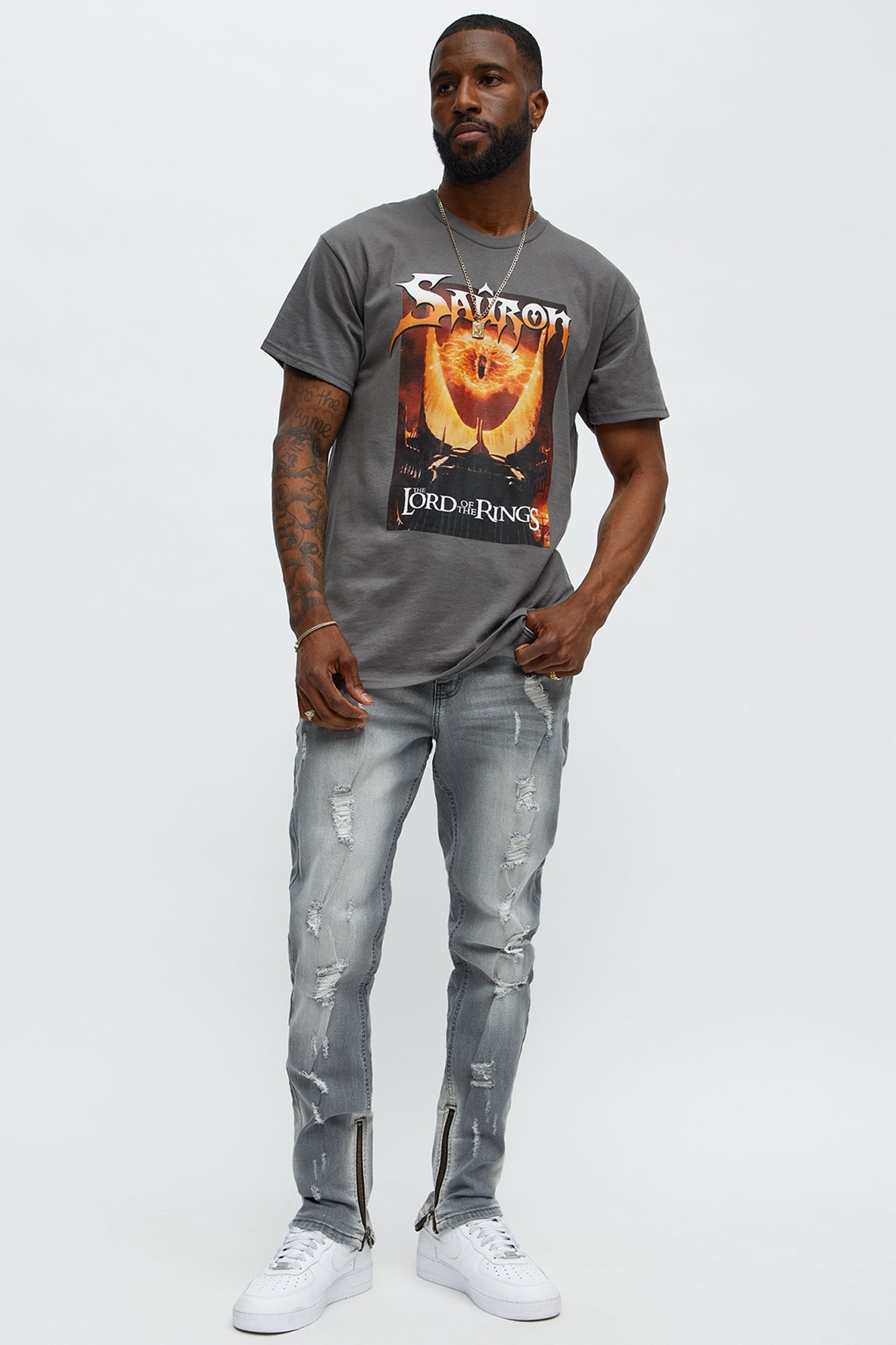 Stay Positive Skinny Jean - Grey Fashion Nova