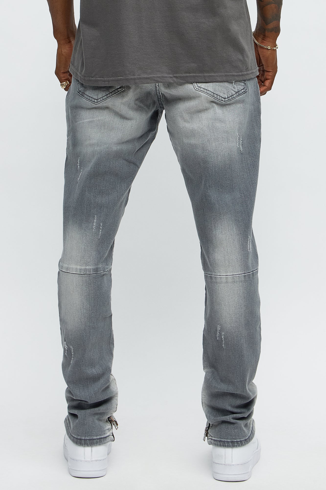 Stay Positive Skinny Jean - Grey Fashion Nova