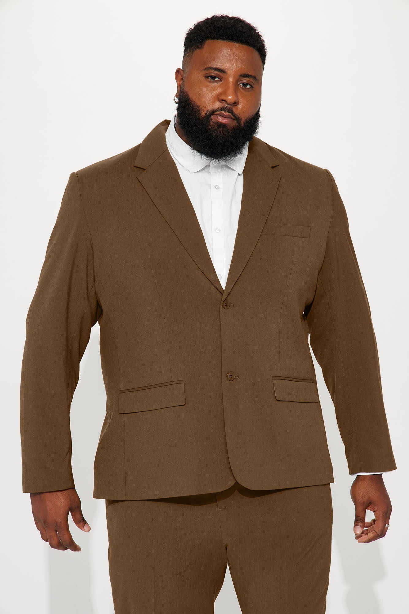 The Modern Stretch Suit Jacket - Bronze Fashion Nova