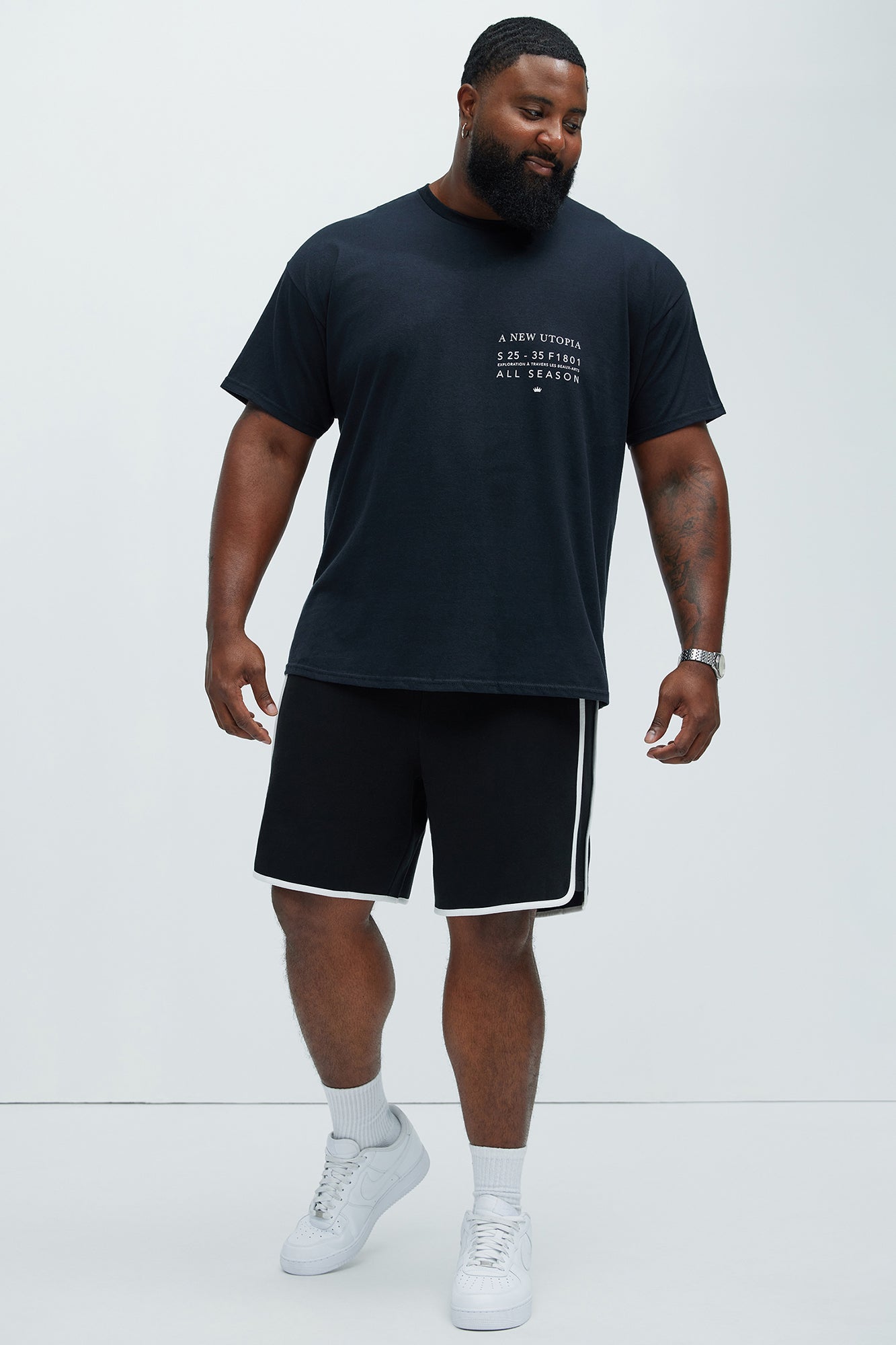 Tyson No Going Back Relaxed Shorts - Black Fashion Nova