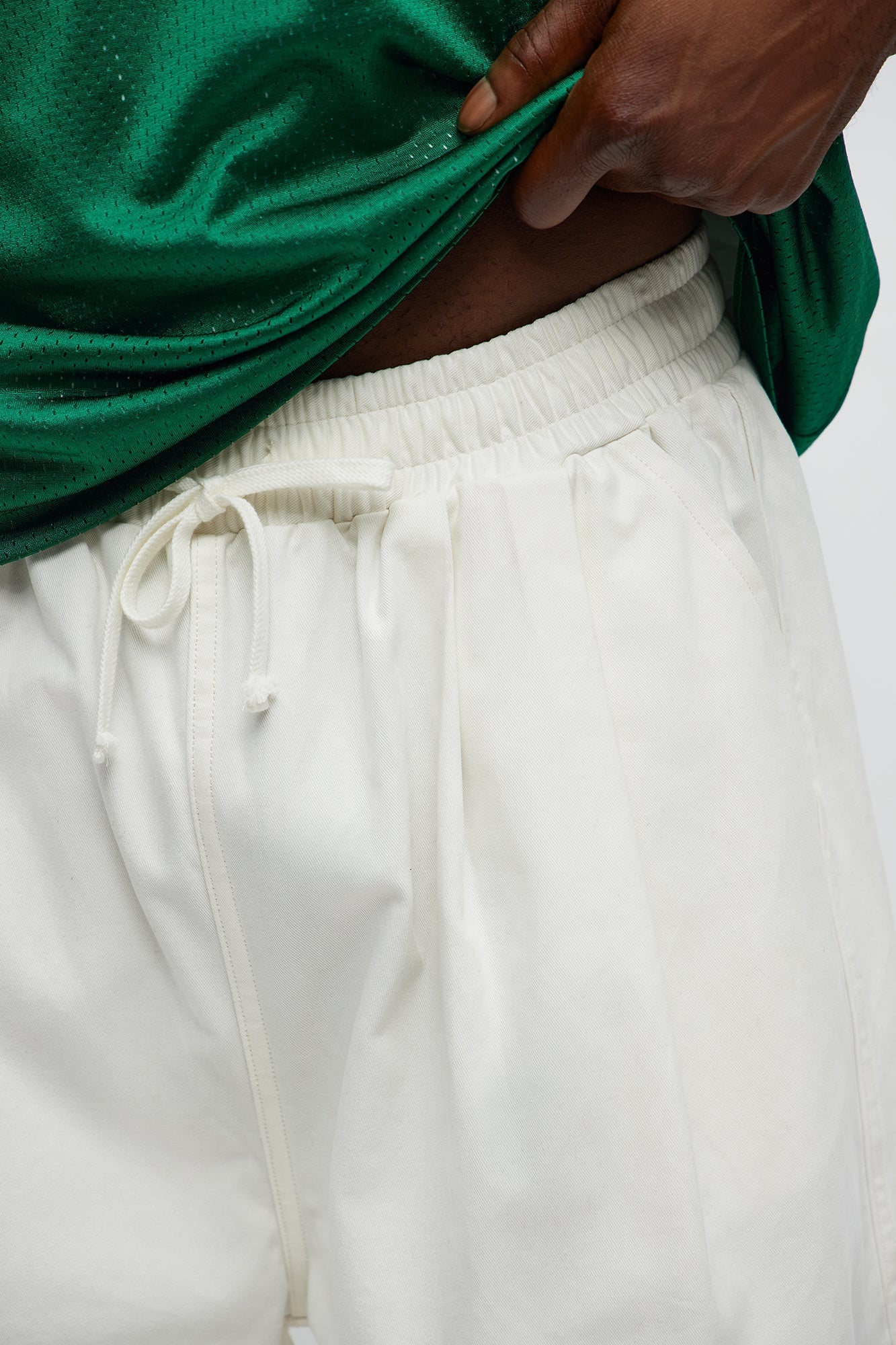 Baggy Damn Right Pants - Off White Fashion Nova