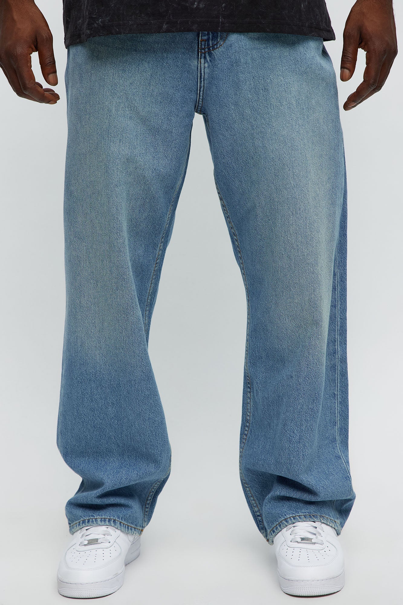 Baldwin Baggy Jeans - Medium Wash Fashion Nova