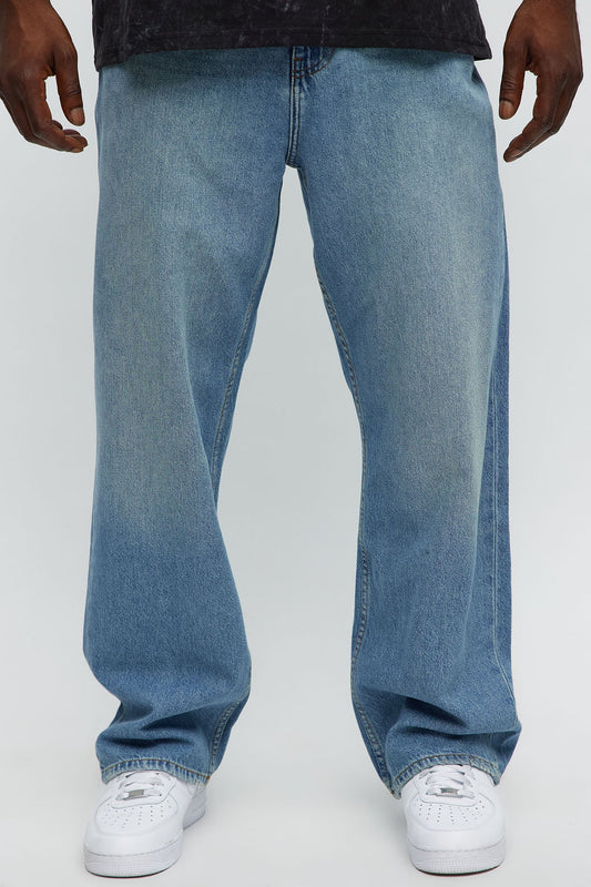 Baldwin Baggy Jeans - Medium Wash Fashion Nova