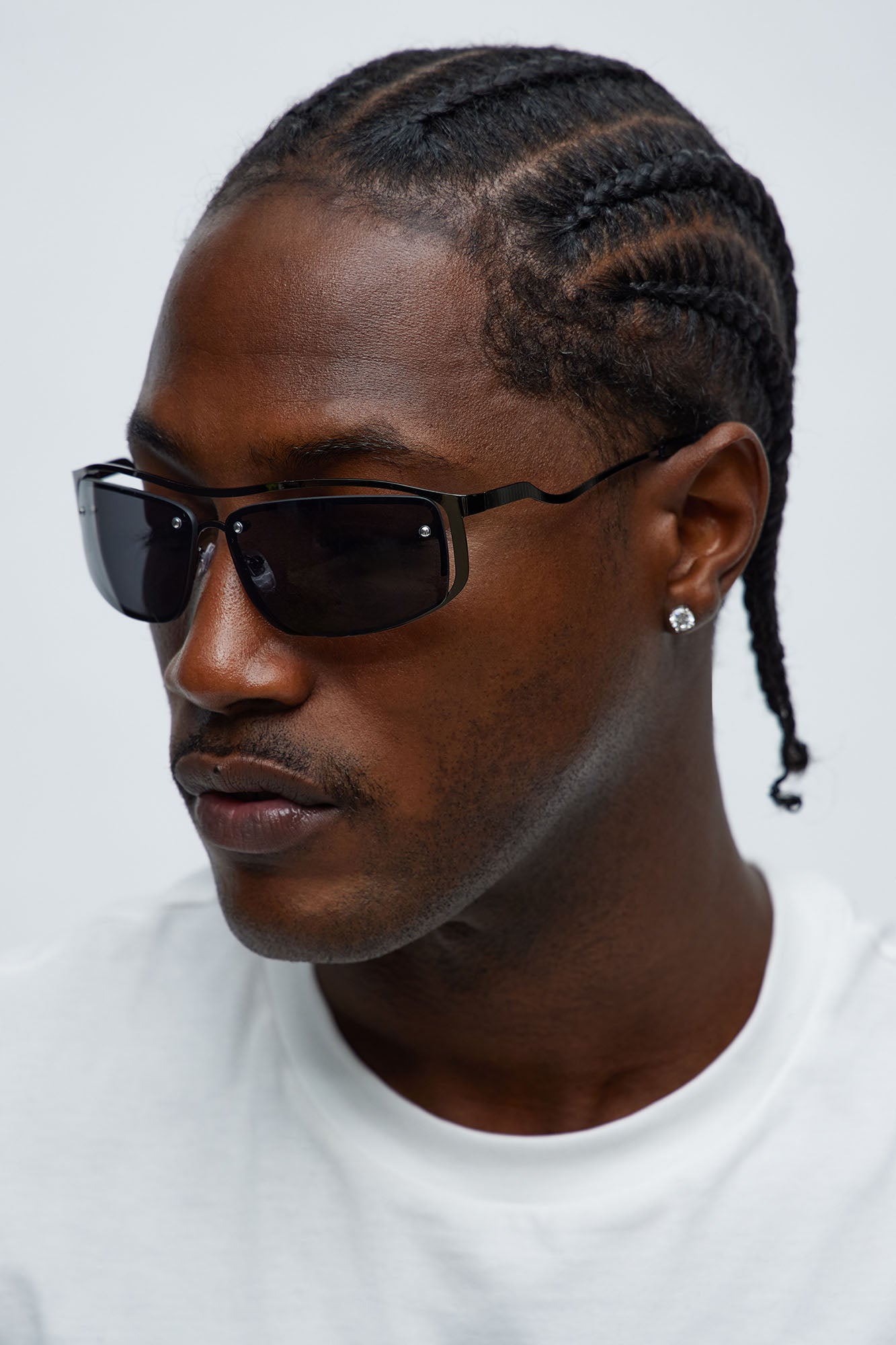 Squiggled Sunglasses - Black Fashion Nova