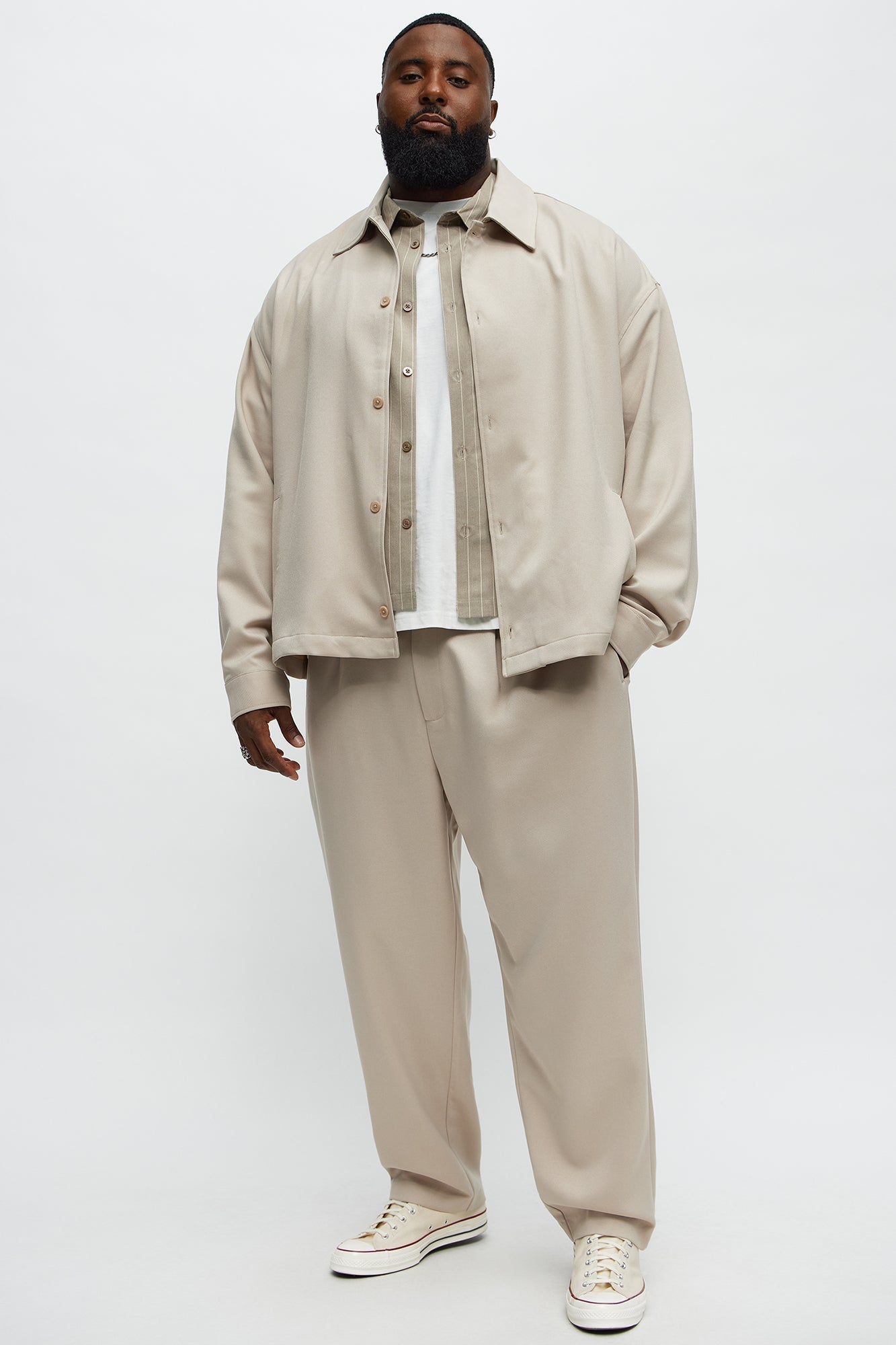 Relaxed Mara Overshirt - Tan Fashion Nova