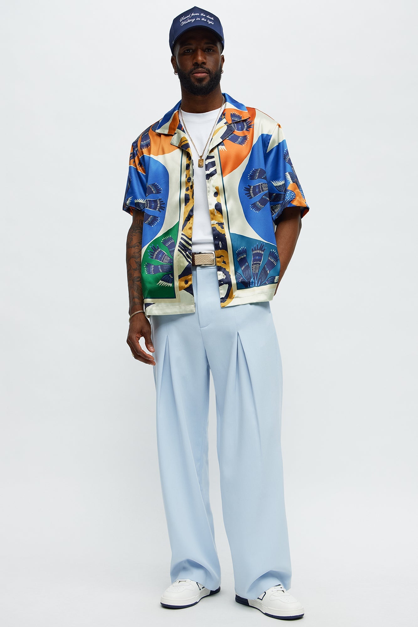 Relaxed Sea Vibe Cuban Collar Button Up Shirt - Multi Color Fashion Nova