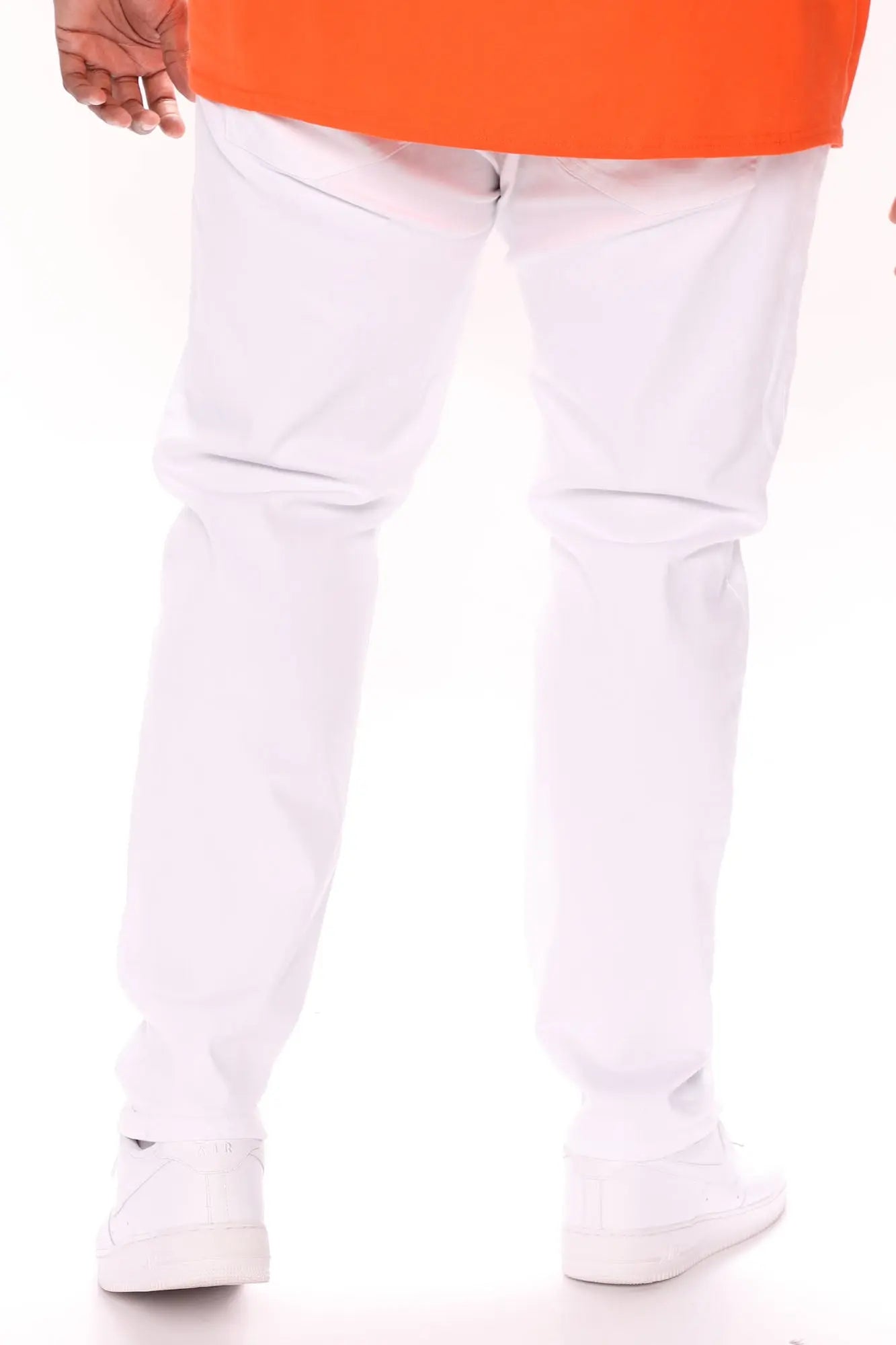 Mike Straight Taper Jeans - White Fashion Nova